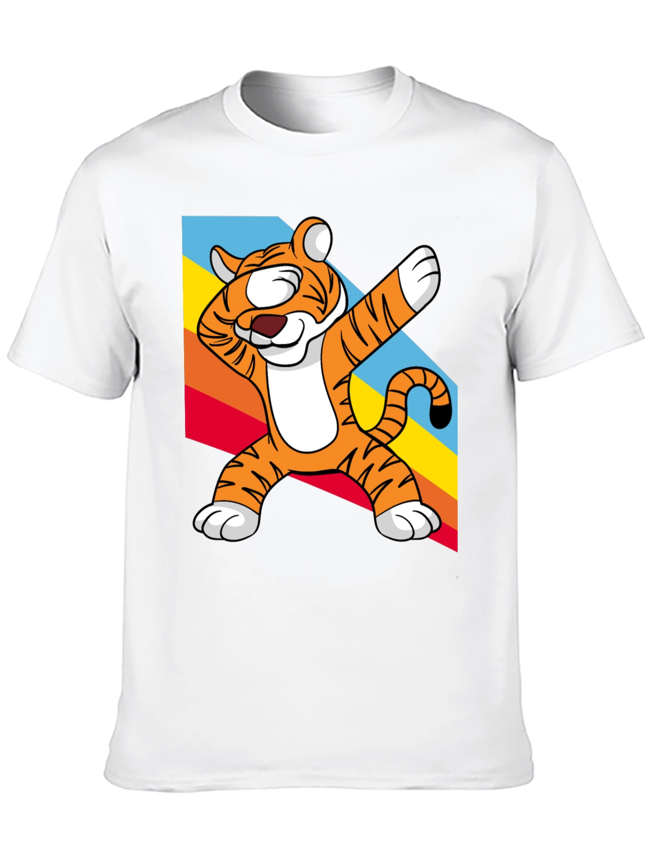 Black Dabbing Tiger Graphic Tee - Fun & Unique Design view 10