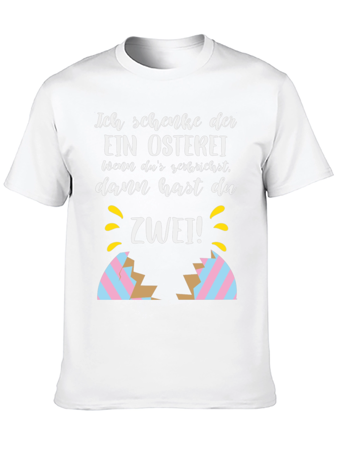 Black Funny Easter Egg Cracked Shirt: Ich Schenke Dir view 10