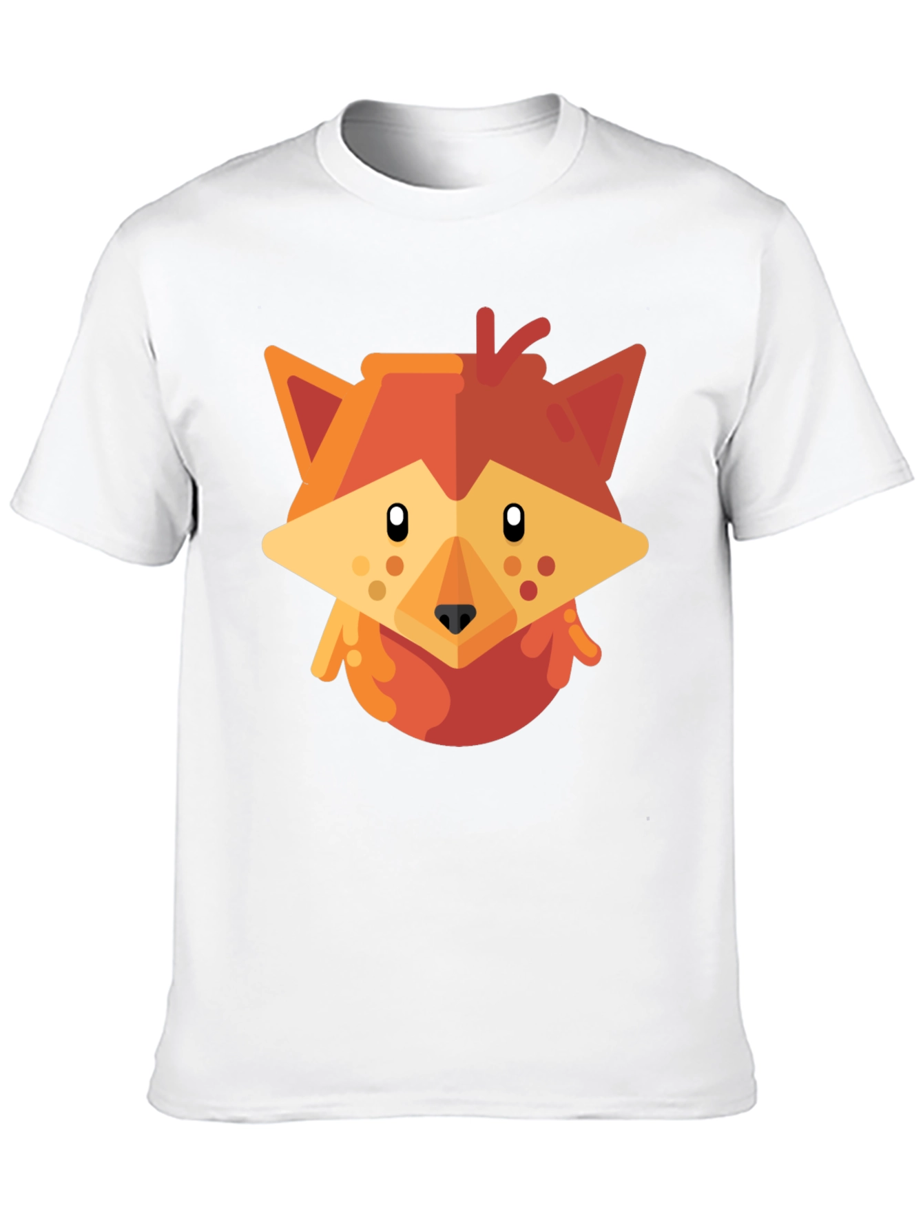 Black Fox Graphic Tee - Black Cotton Casual T-Shirt view 10