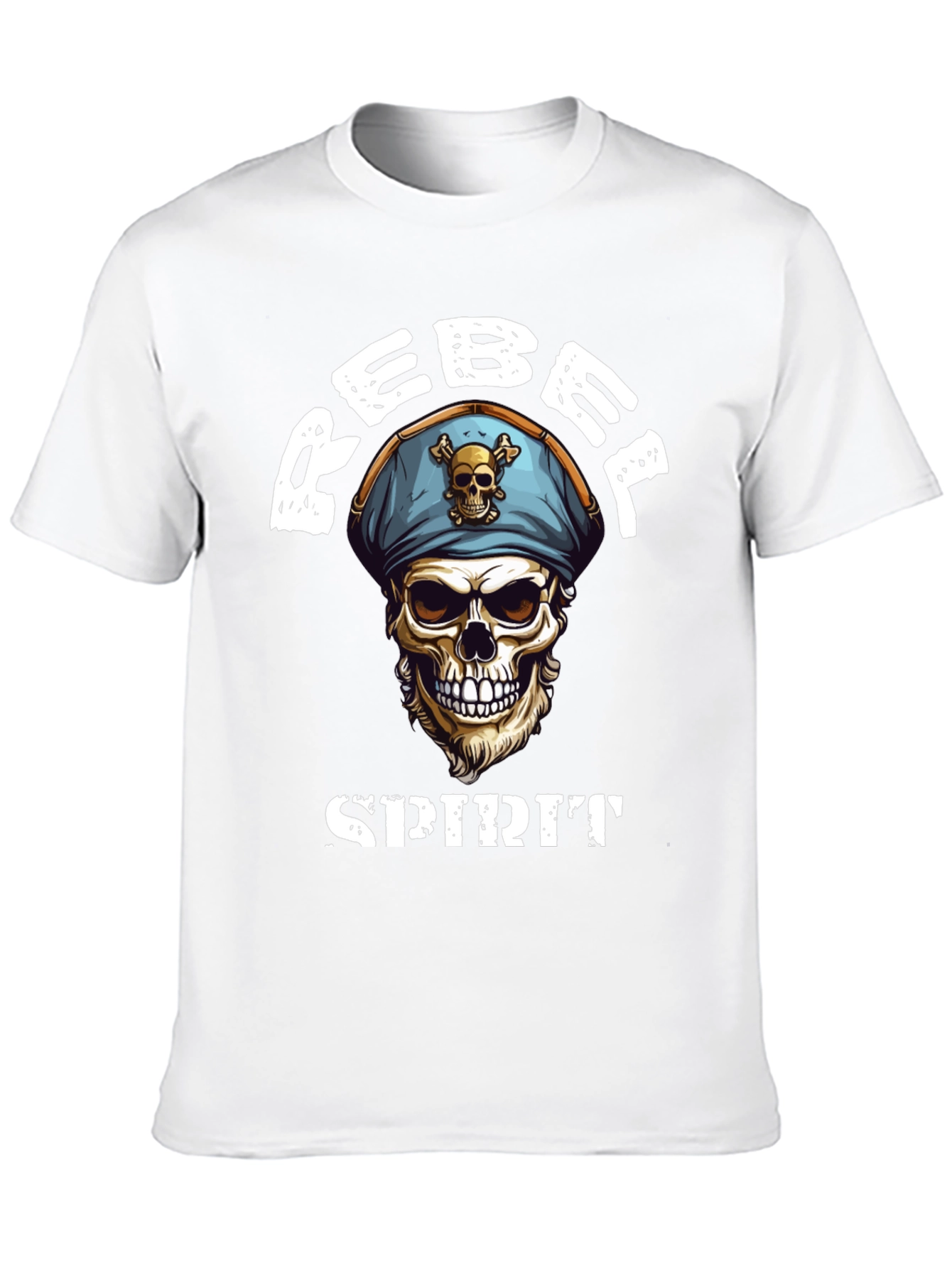Black Rebel Spirit Skull Graphic Tee - Black view 10