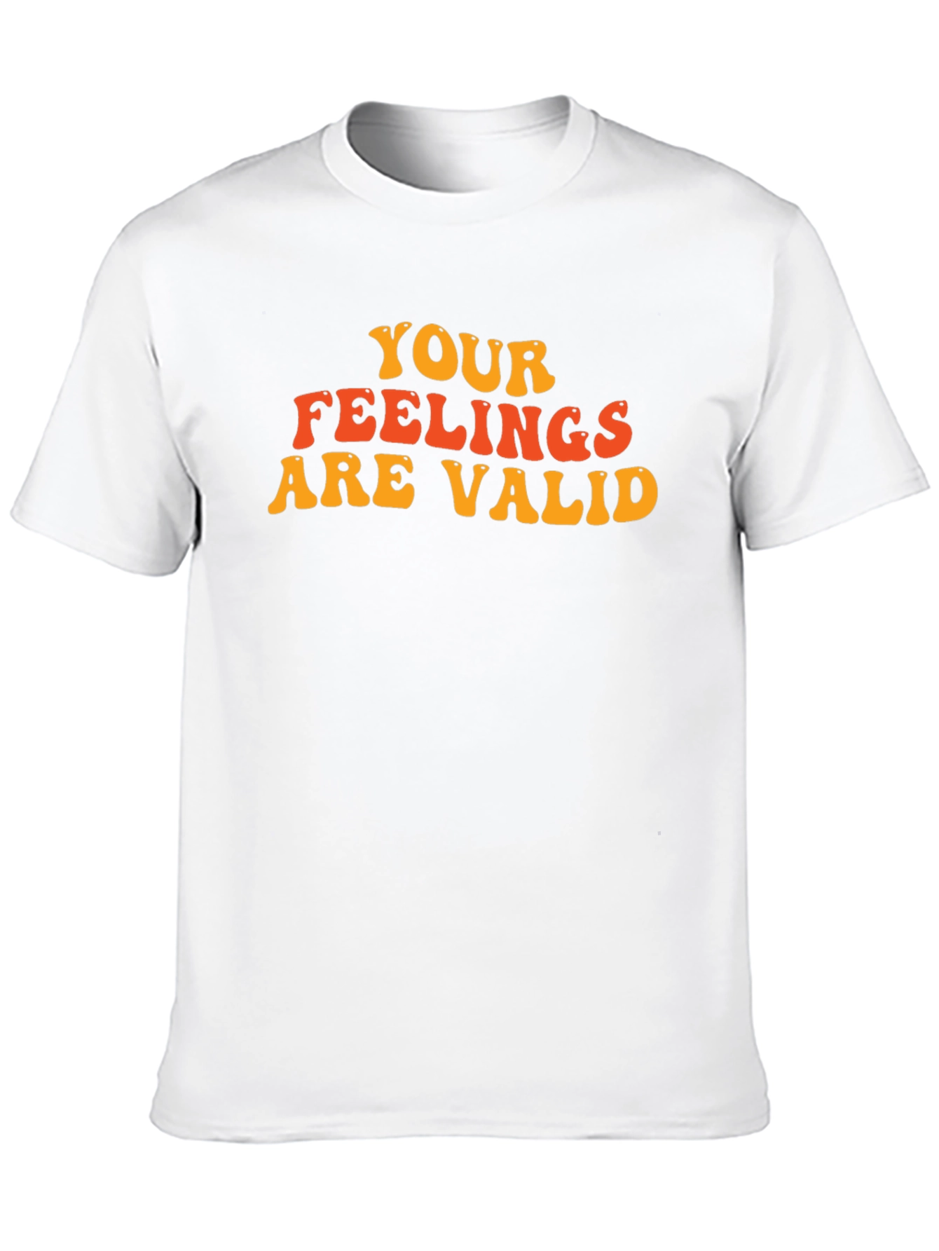 Black Your Feelings Are Valid Black T-Shirt view 10