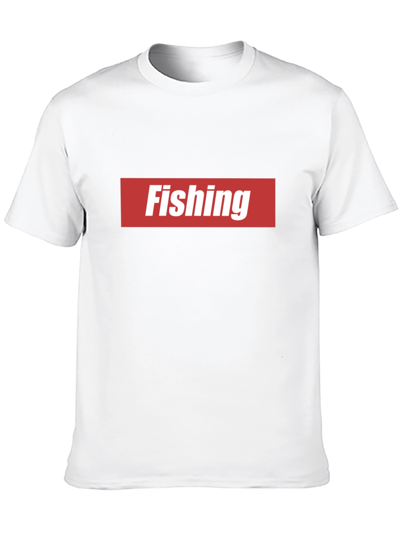 Black Fishing Graphic Tee - Red & White Logo view 10