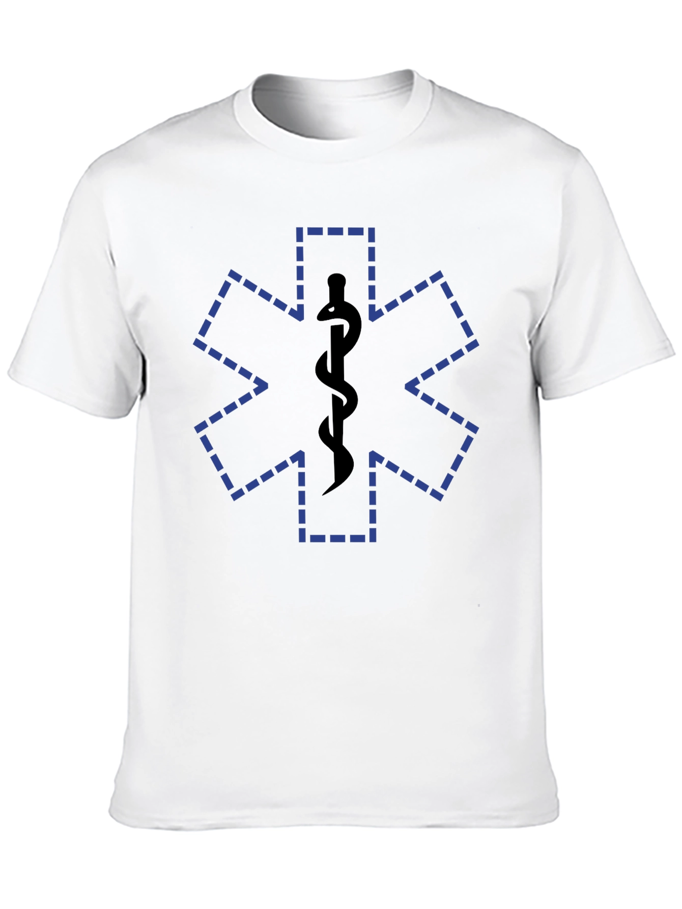 Black Medical Symbol Black T-Shirt view 10