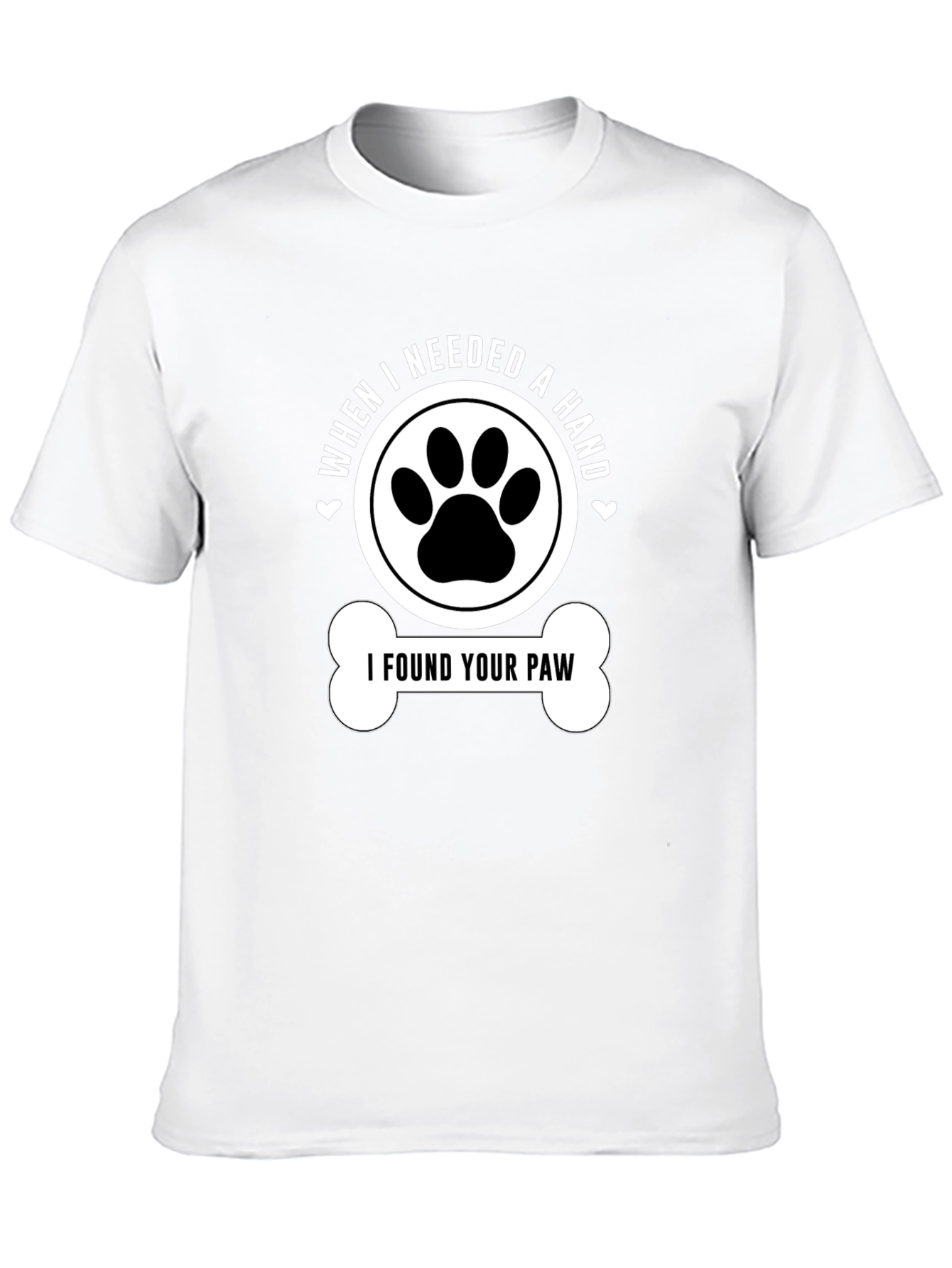 Black Dog Paw Print T-Shirt view 10