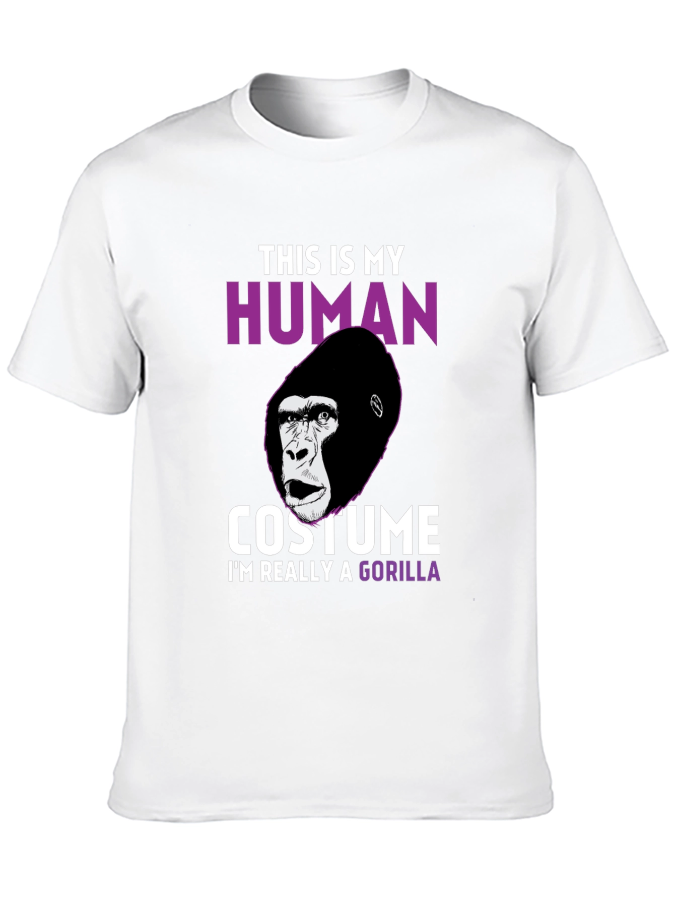 Black Human Costume Gorilla T-Shirt view 10