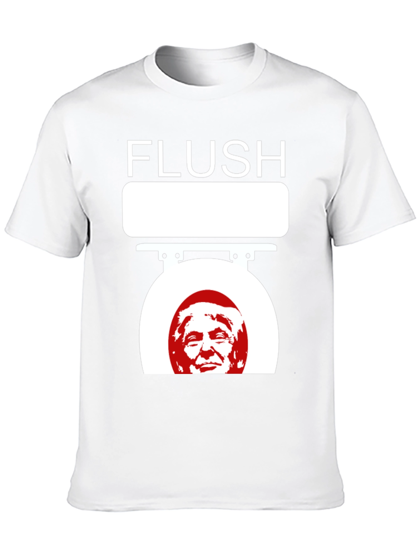 Black Flush Trump Novelty Graphic T-Shirt view 10