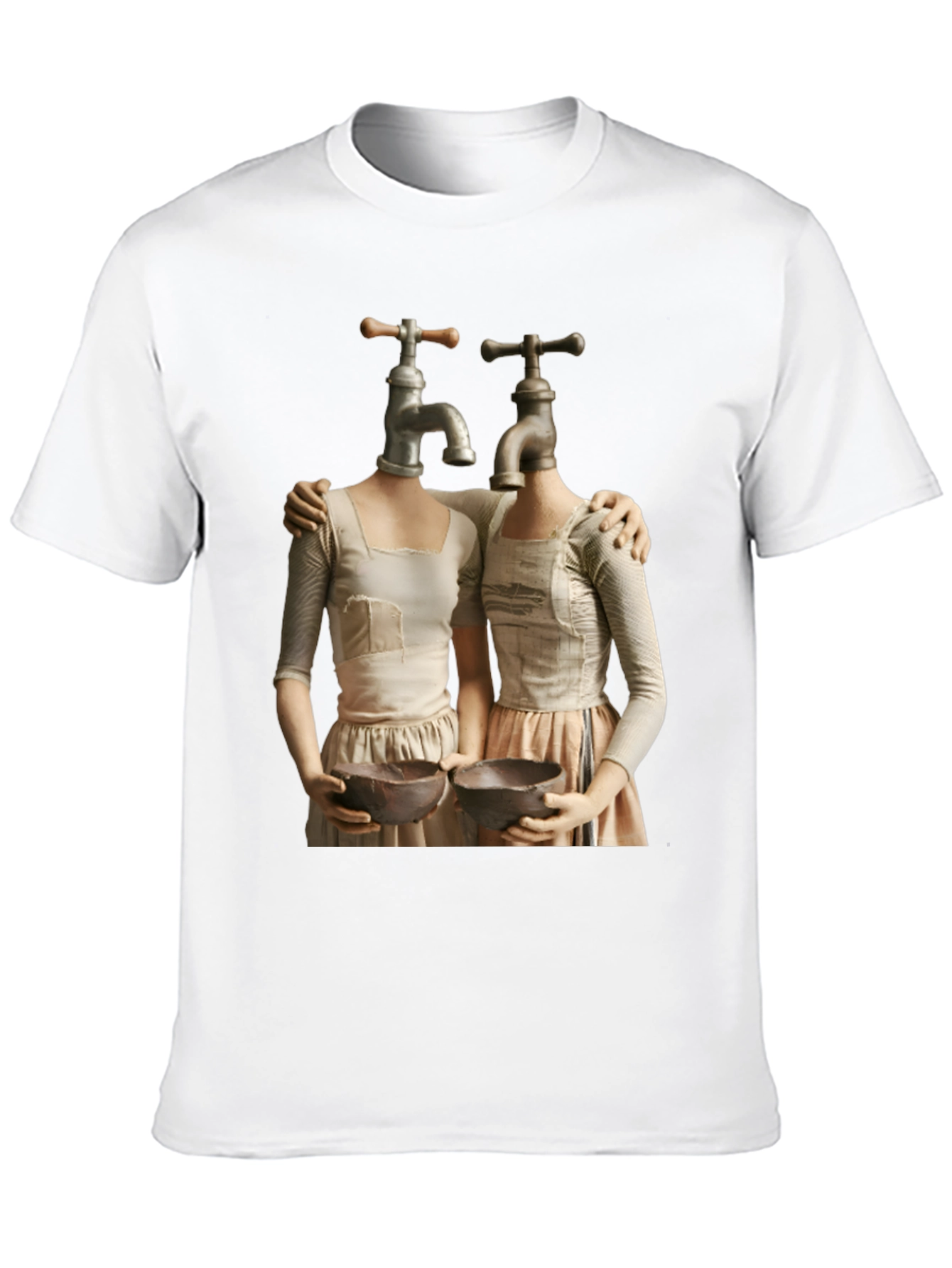 Black Abstract Faucet Head Women's T-Shirt view 10