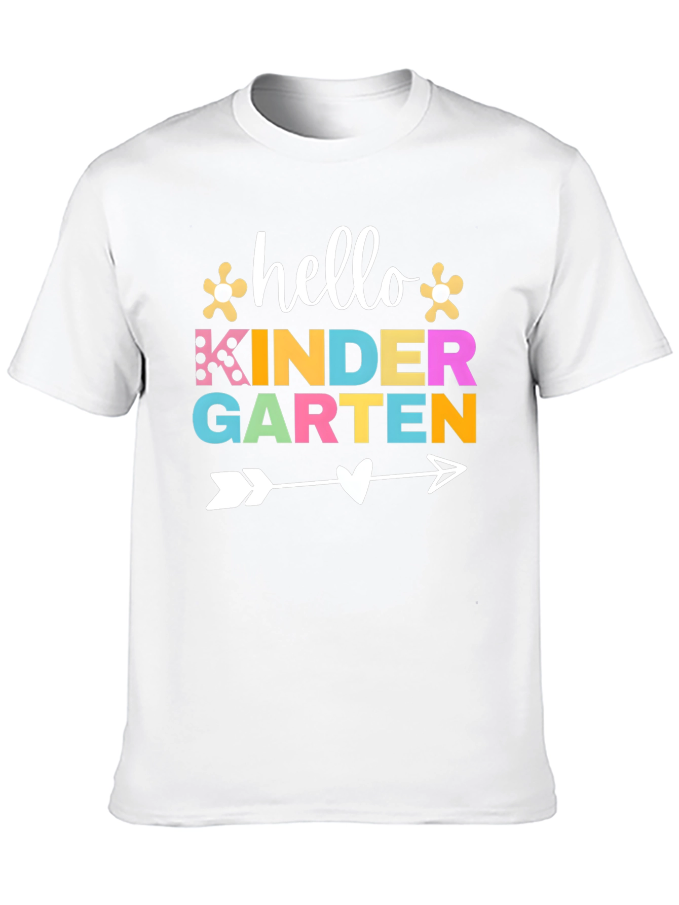 Black Hello Kindergarten T-Shirt view 10