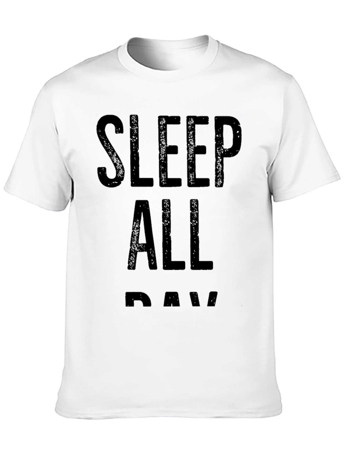 Black Sleep All Day Black Graphic T-Shirt view 10