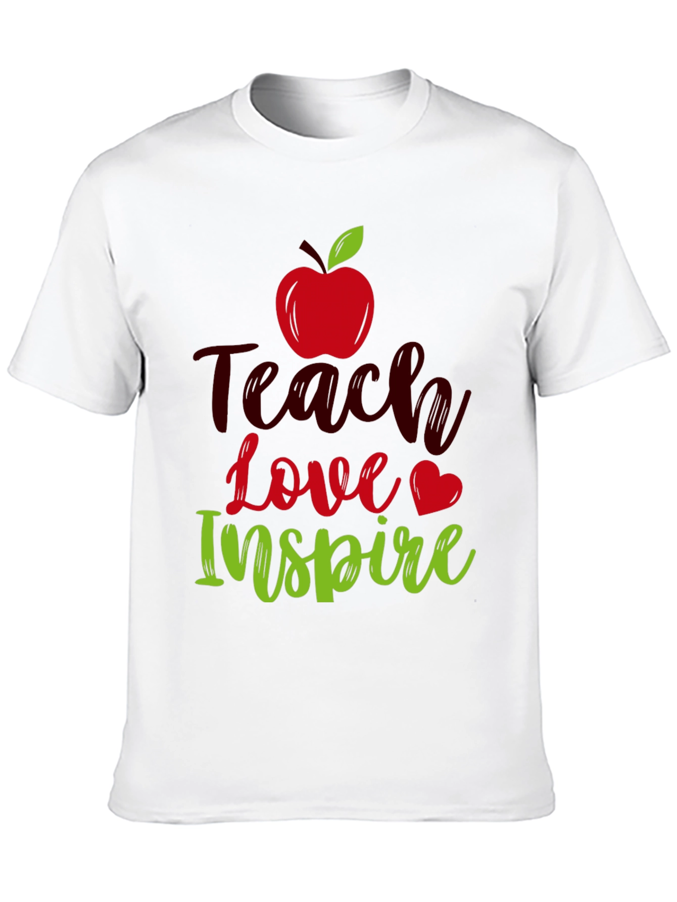 Black Teach Love Inspire T-Shirt Teacher Appreciation Gift view 10