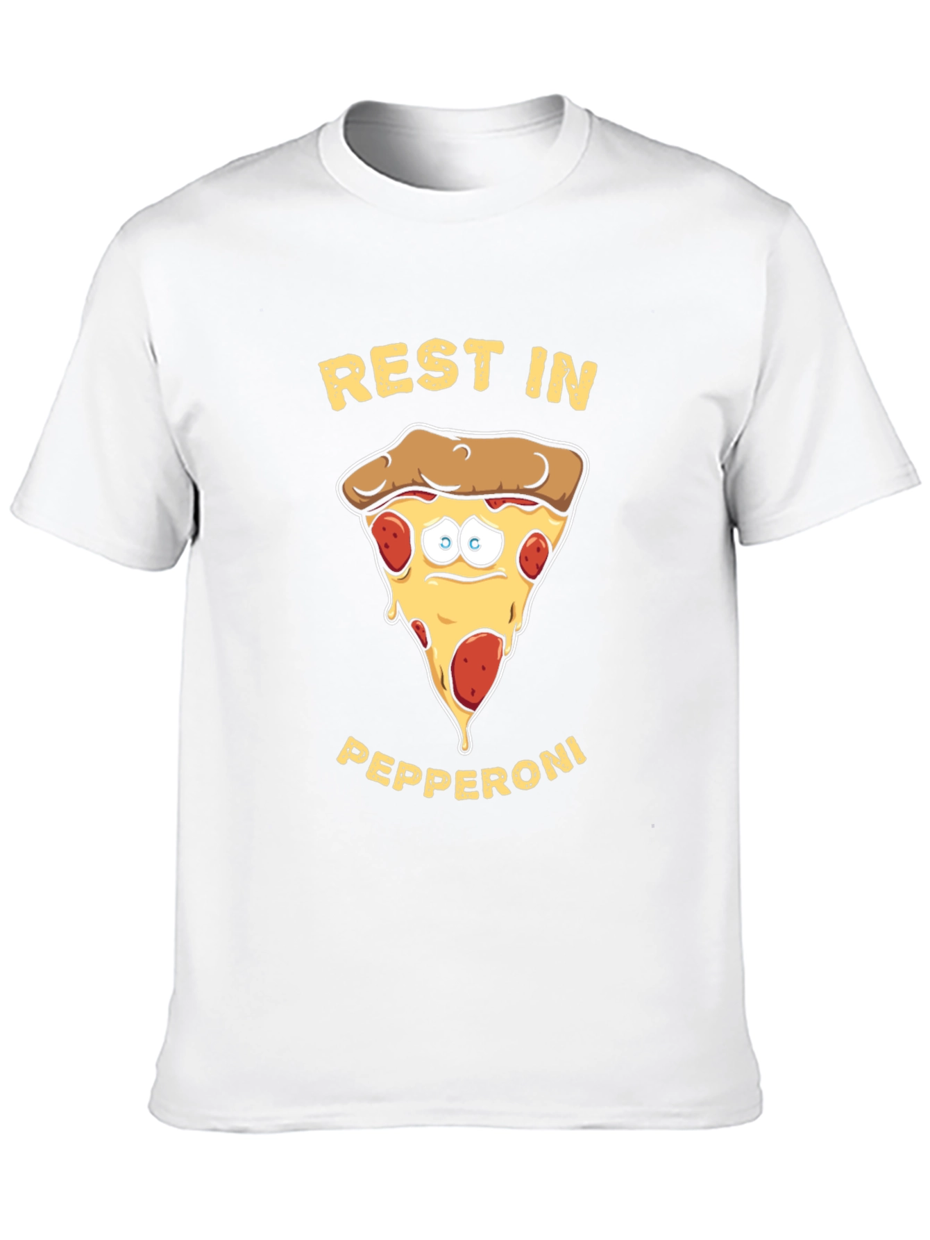 Black Rest in Pepperoni Funny Graphic T-Shirt view 10