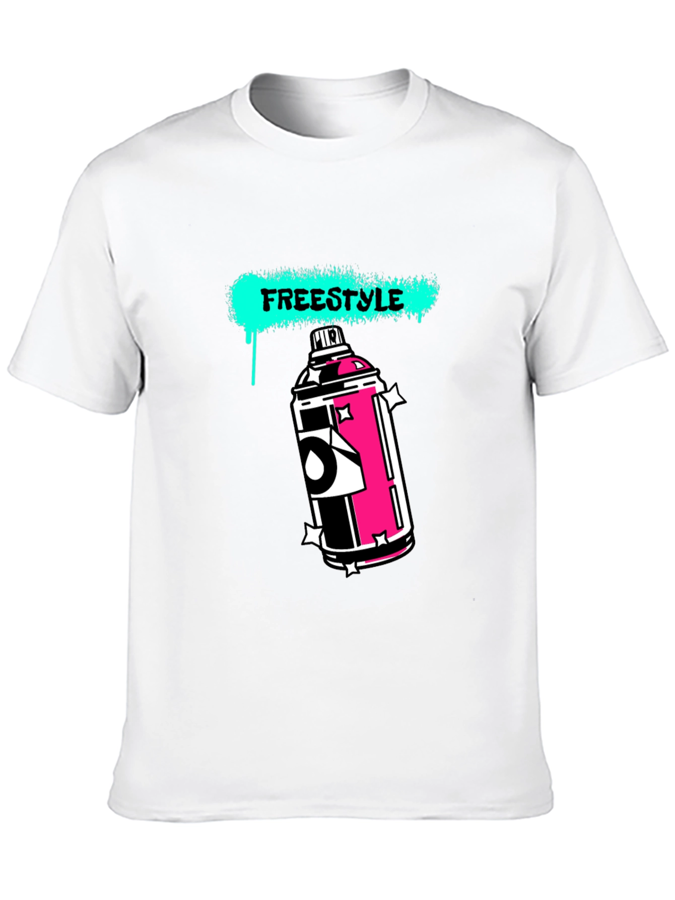 Black Freestyle Graphic T-Shirt - Urban Streetwear Tee view 10