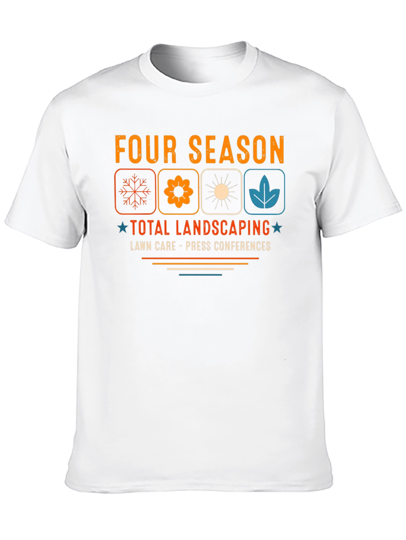 Black Four Season Total Landscaping T-Shirt view 10