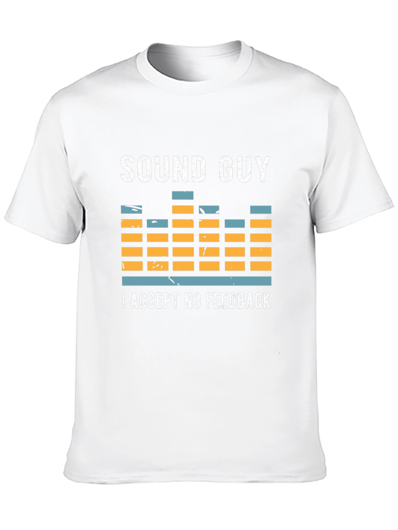 Black Sound Guy T-Shirt - I Accept No Feedback Funny Audio Engineer Tee view 10