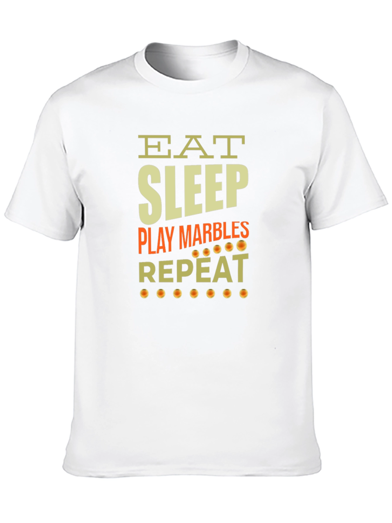 Black Eat Sleep Play Marbles Repeat Graphic Tee view 10