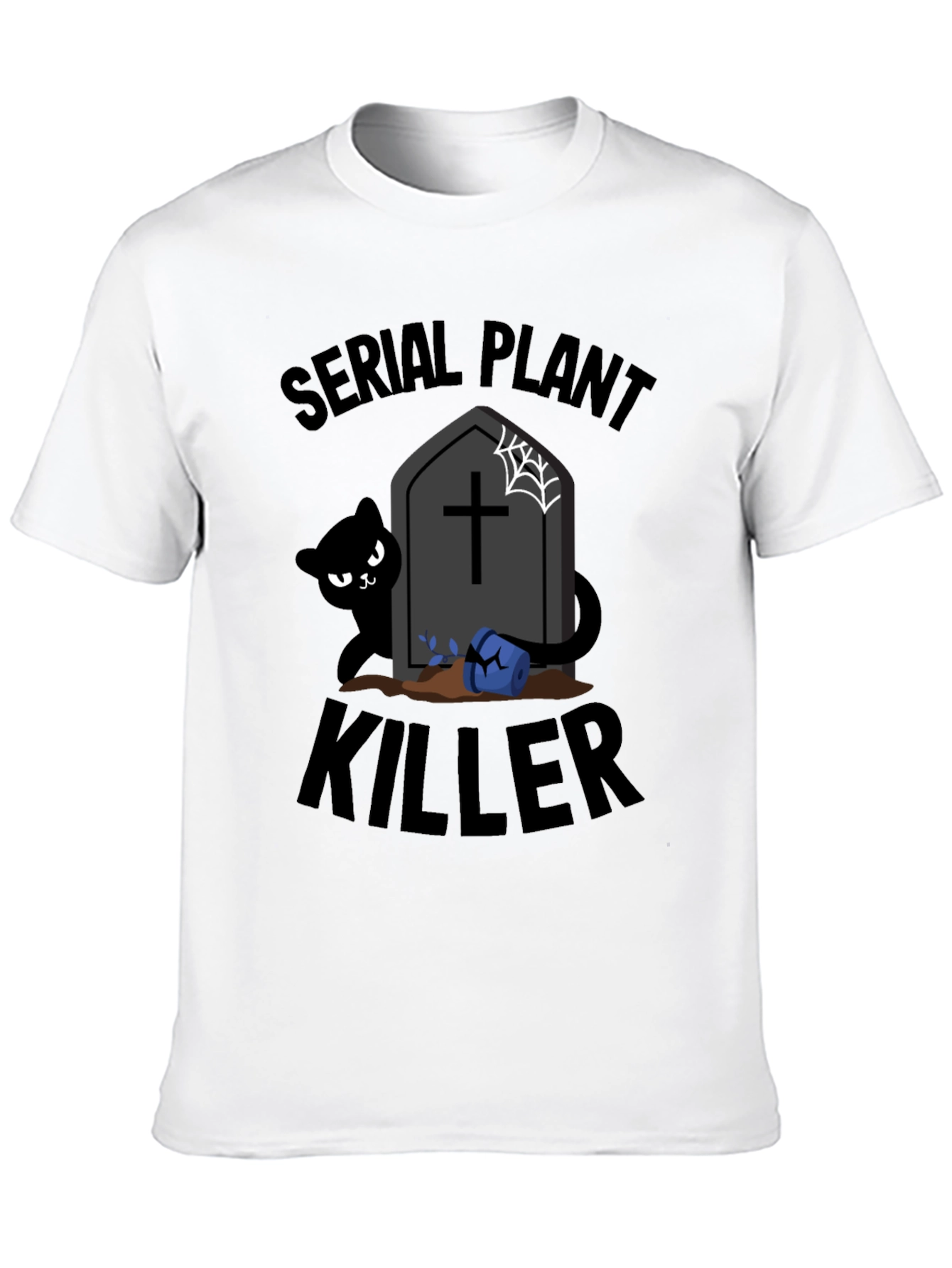 Black Serial Plant Killer Graphic Tee view 10