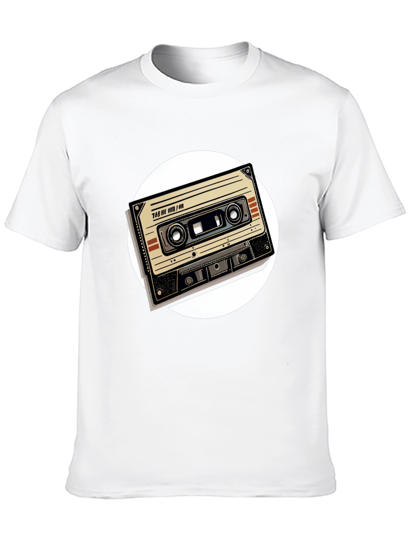 Black Retro Cassette Tape Graphic Tee - Black view 10