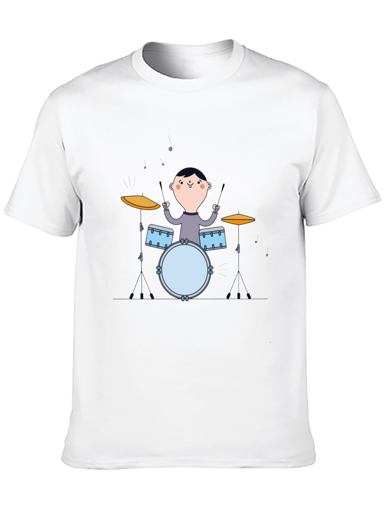 Black Drummer Boy Graphic Tee - Black Cotton T-Shirt view 10