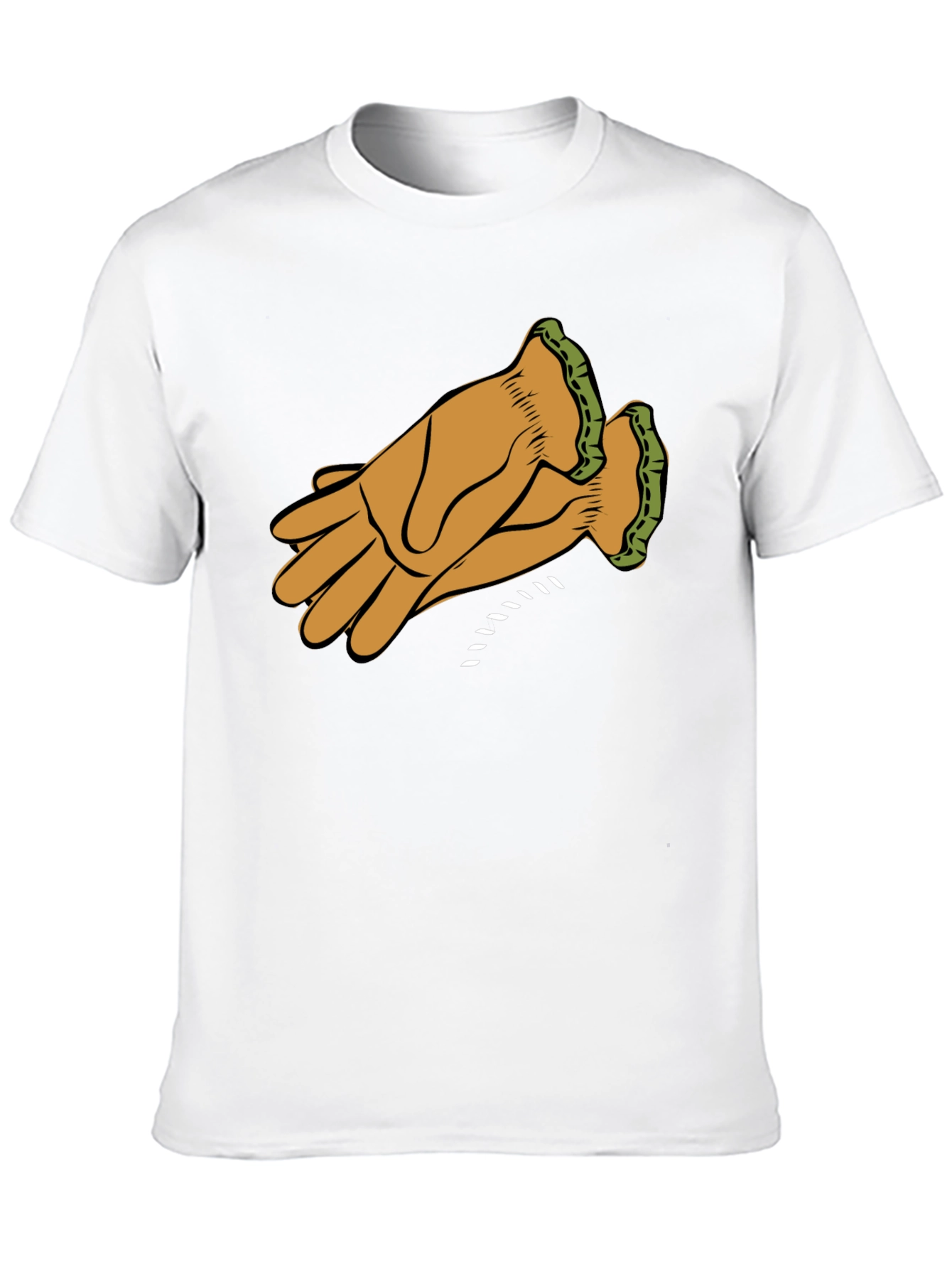 Black Leather Glove Graphic Tee - Black view 10