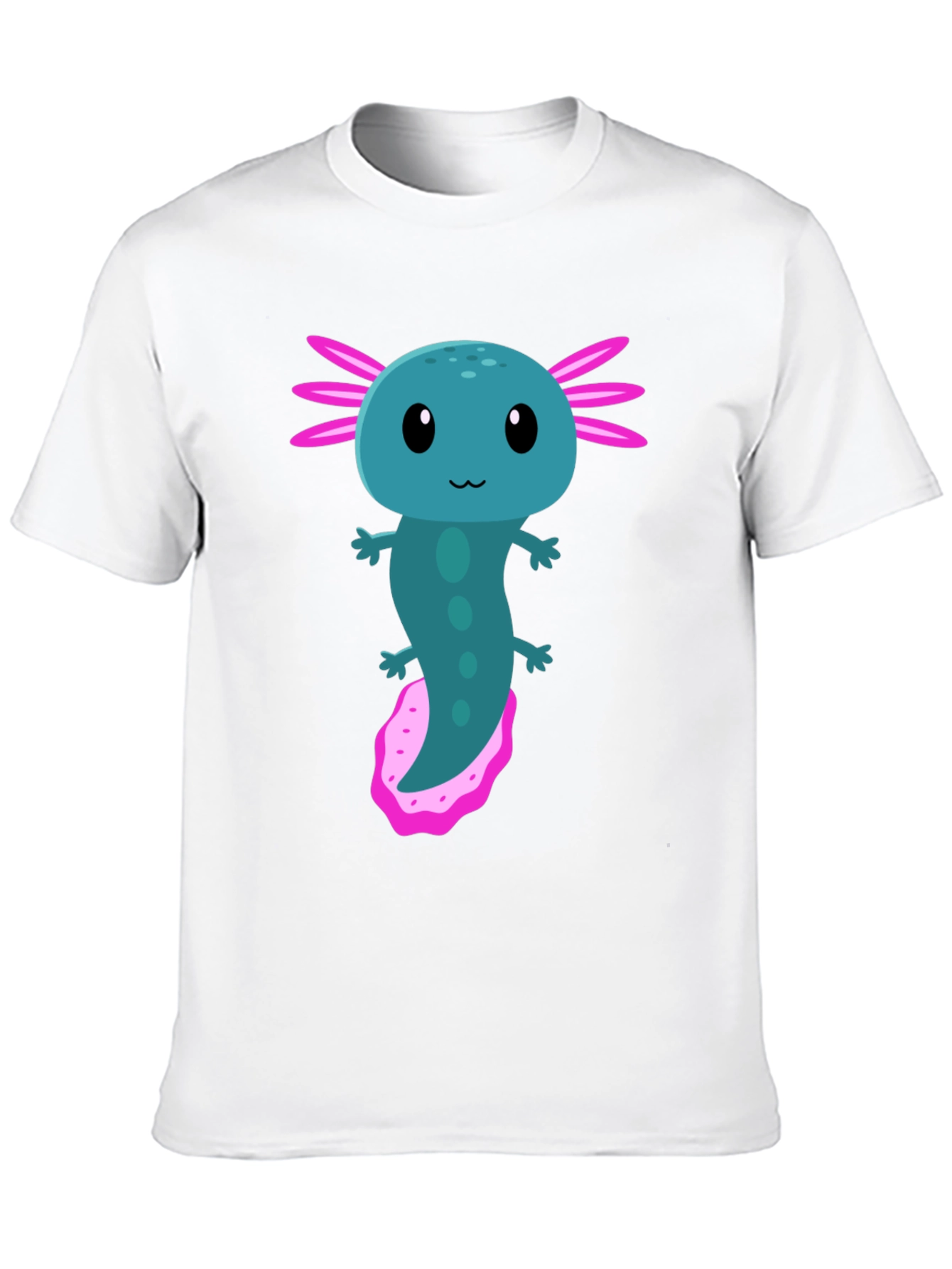 Black Axolotl Graphic Tee - Cute Amphibian T-Shirt view 10
