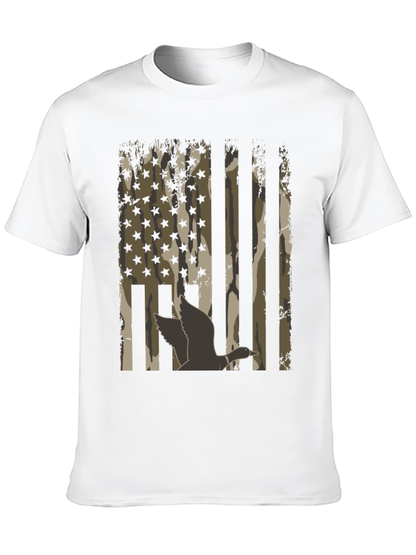 Black Duck Camo USA Flag T-Shirt view 10