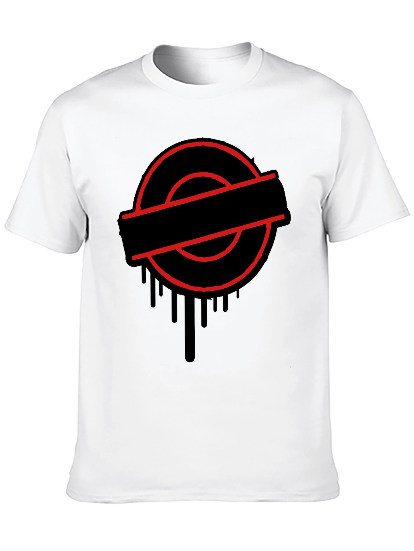 Black Urban Drip Graphic Tee - Black view 10