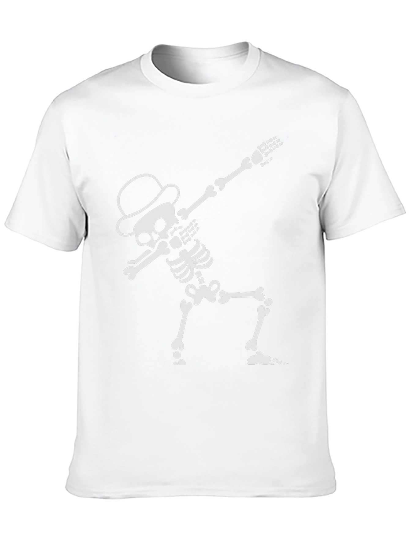 Black Dabbing Skeleton T-Shirt - Cool Halloween Tee view 10