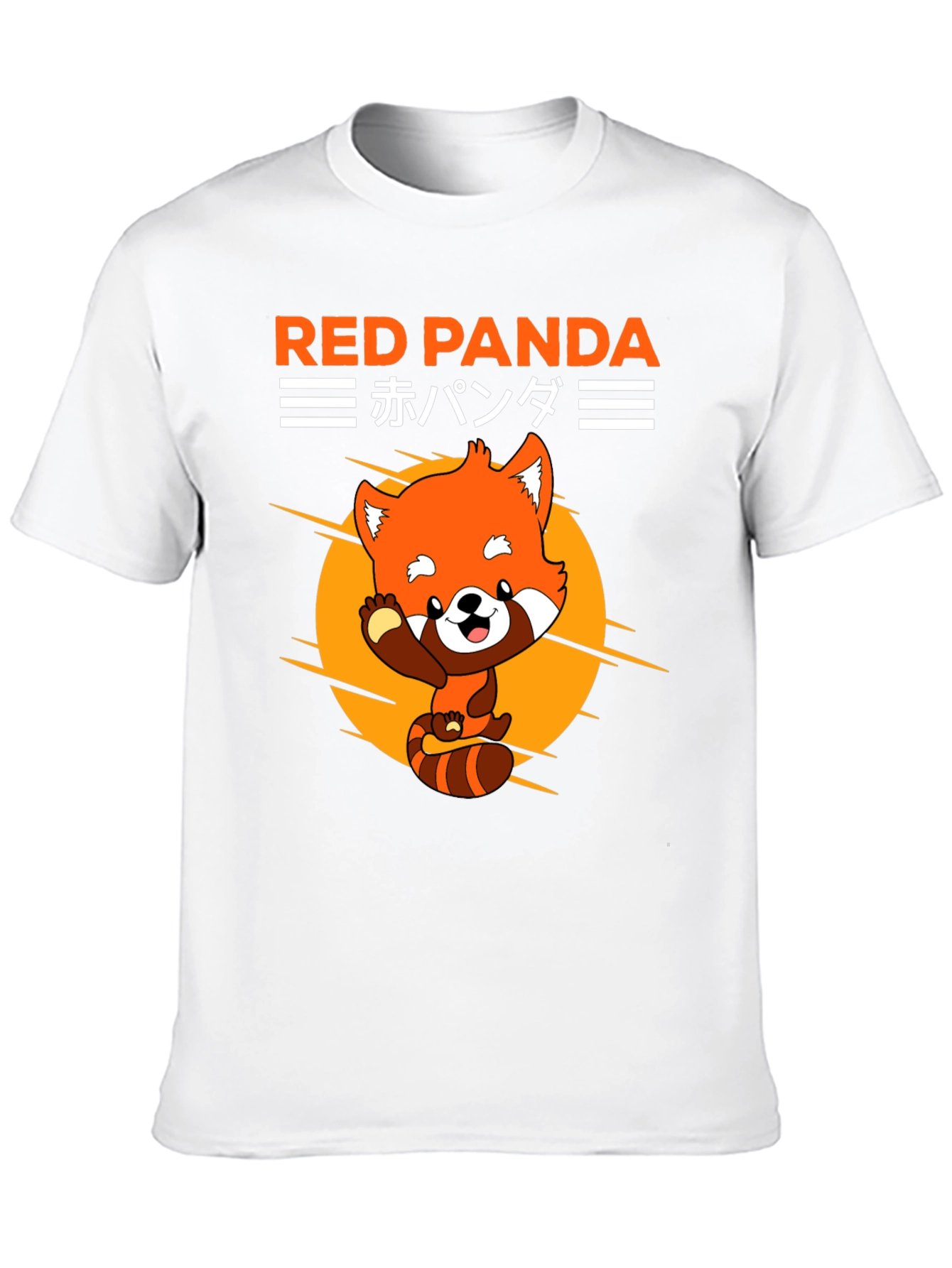 Black Red Panda Graphic Tee - Cute Anime Style view 10