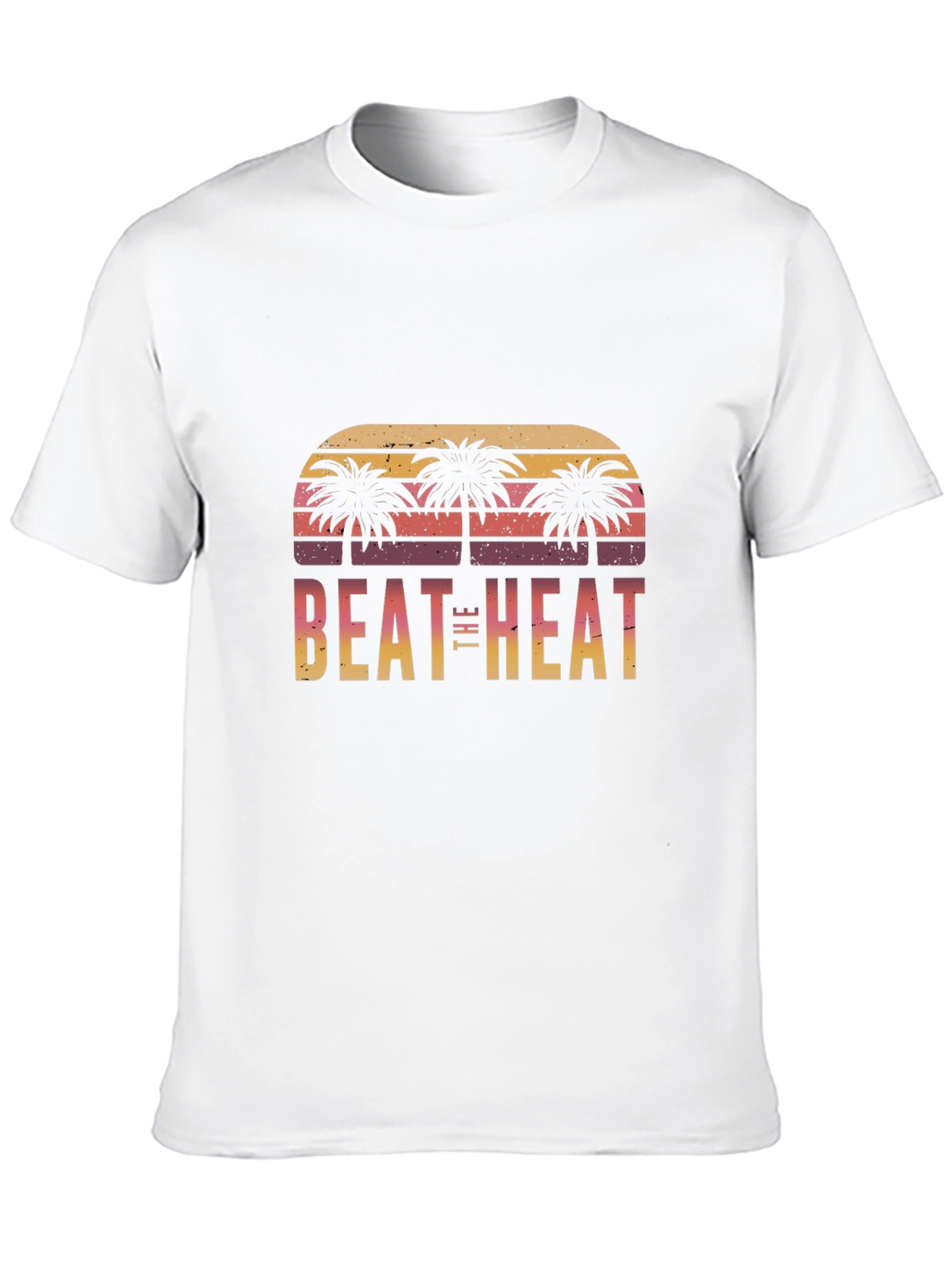 Black Beat The Heat Palm Tree Graphic Tee view 10