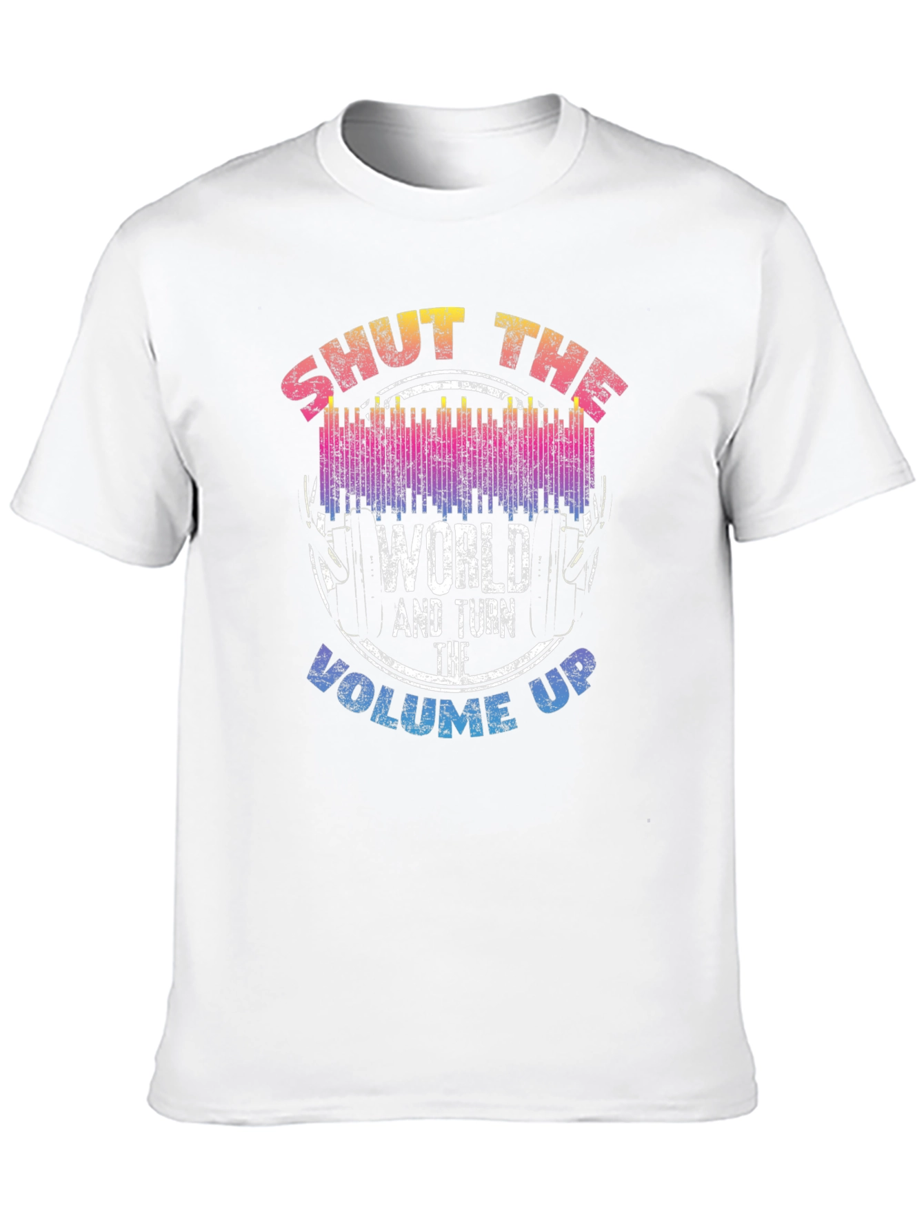 Black Shut The World Up Graphic T-Shirt view 10