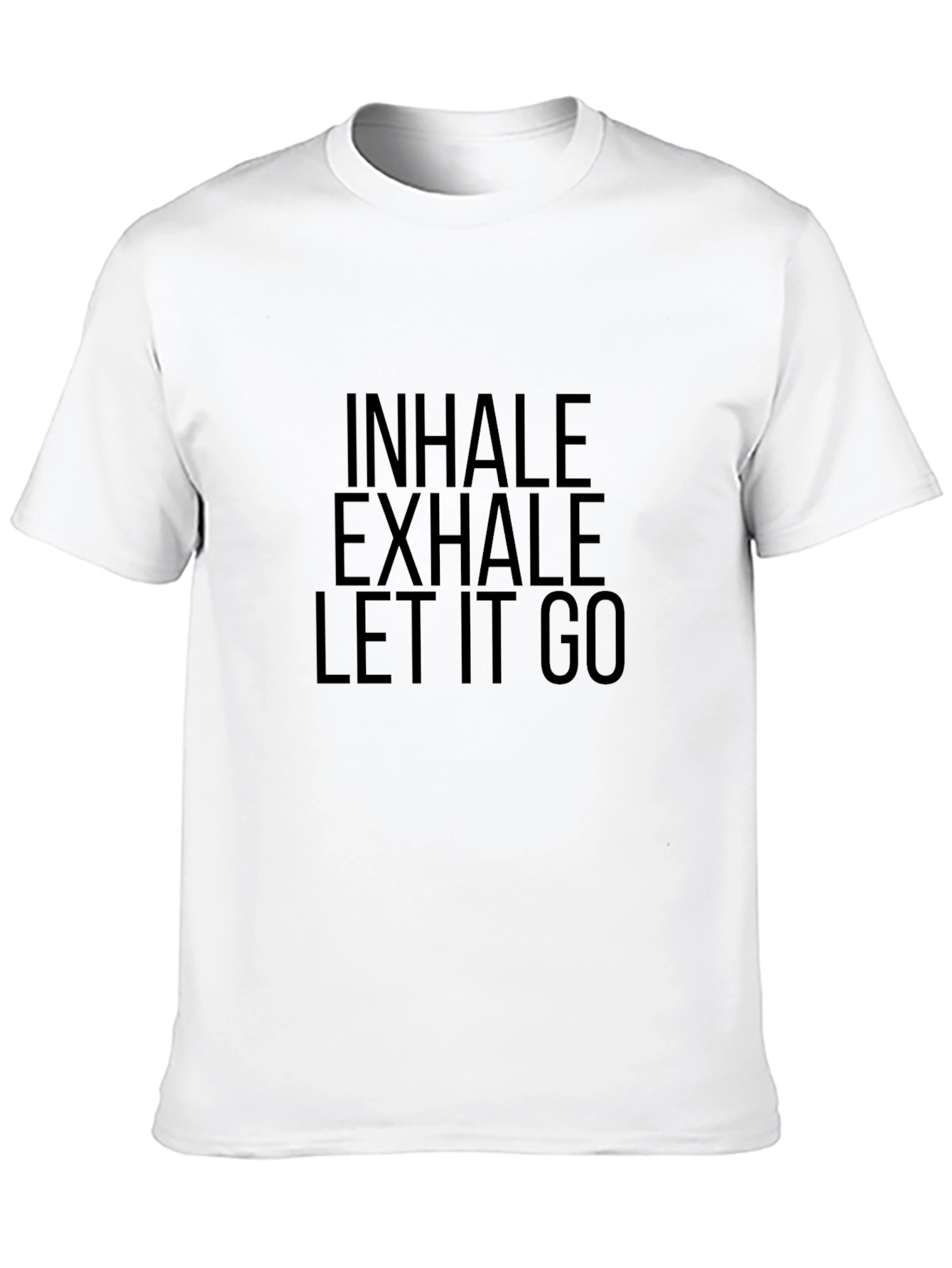 Black Inhale Exhale Let It Go T-Shirt view 10