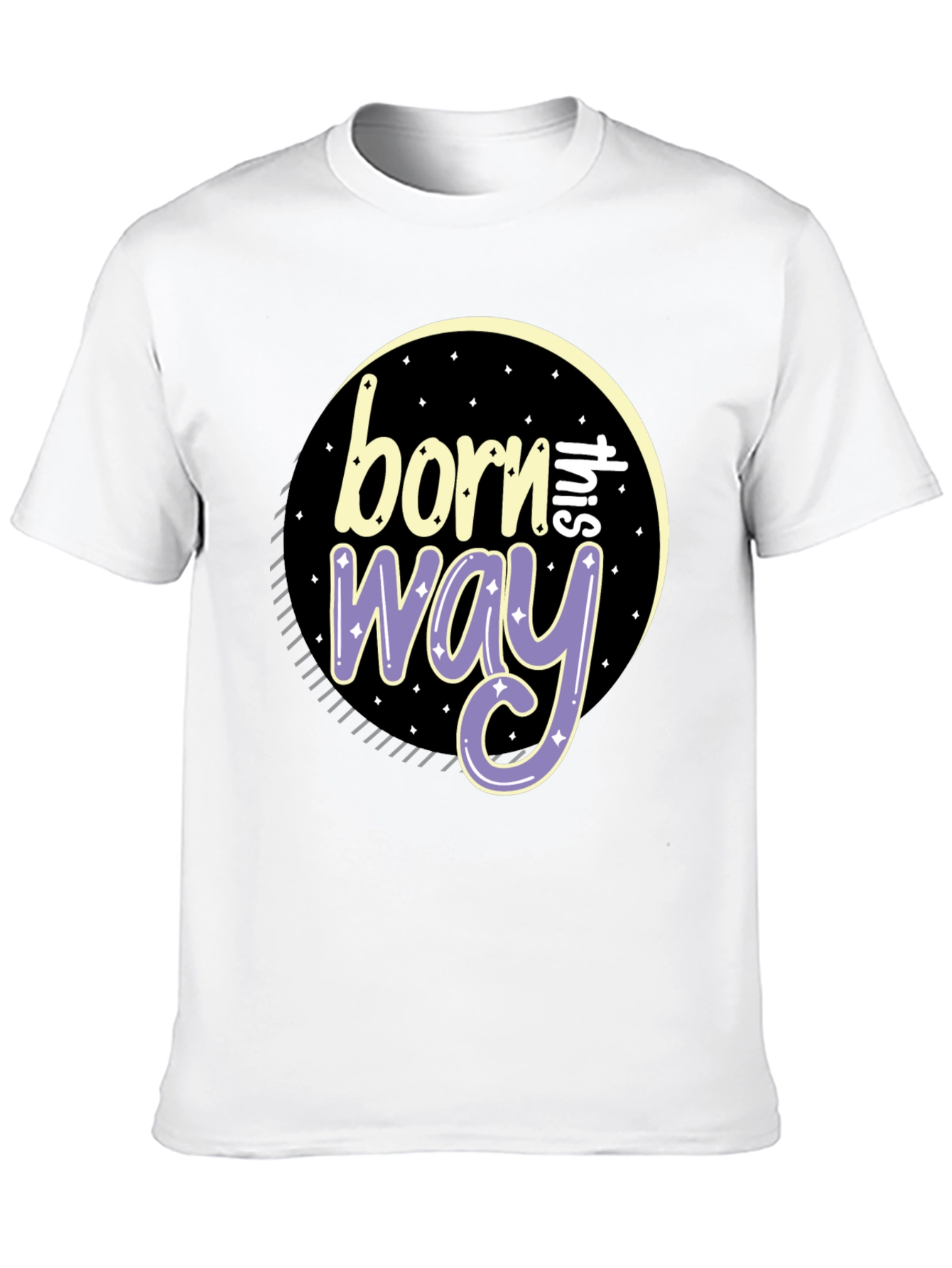 Black Born This Way Graphic Tee - Stylish Comfort view 10