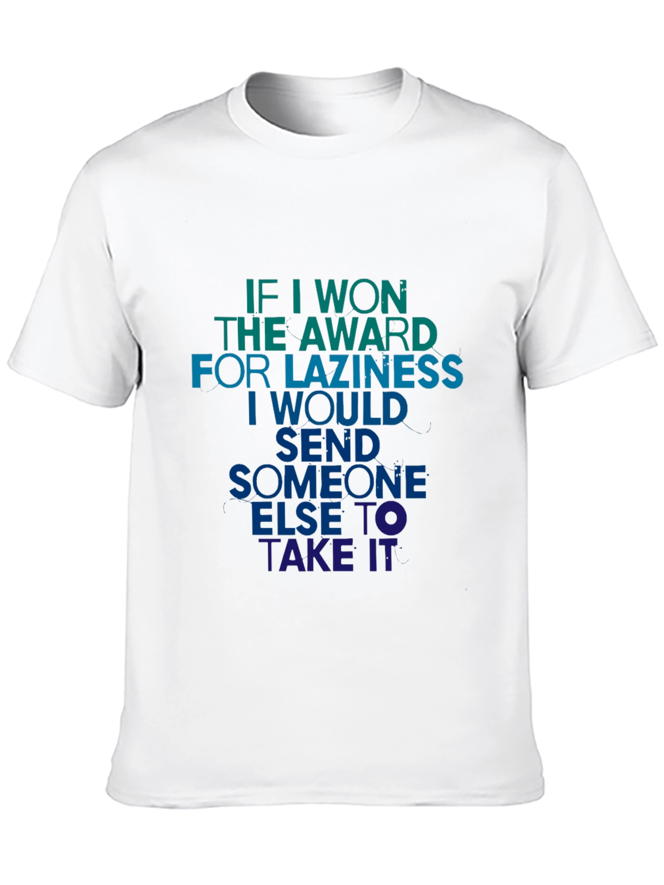 Black Lazy Award Men's T-Shirt - Humorous Tee view 10