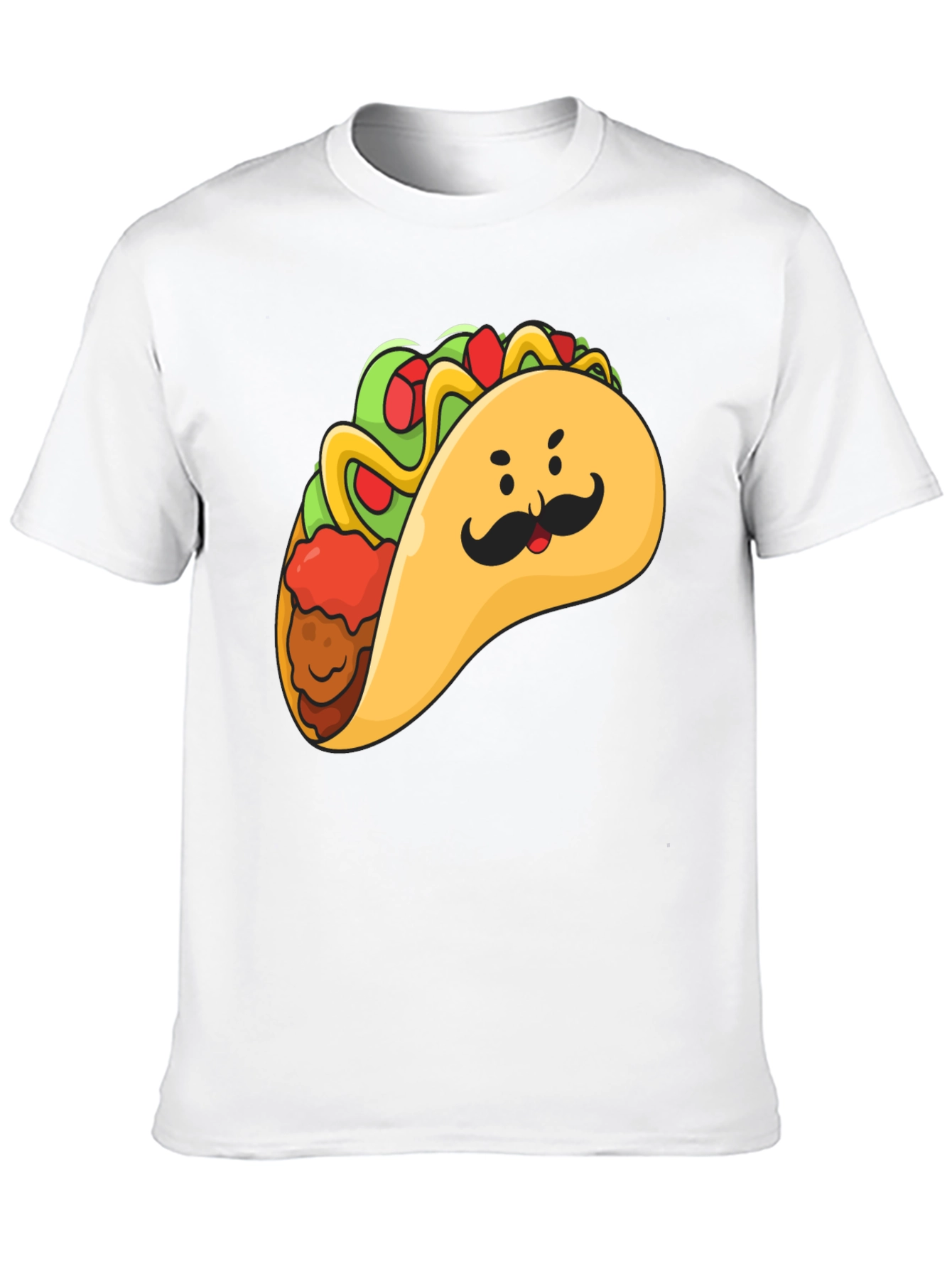 Black Taco Man Graphic Tee - Funny Foodie T-Shirt view 10