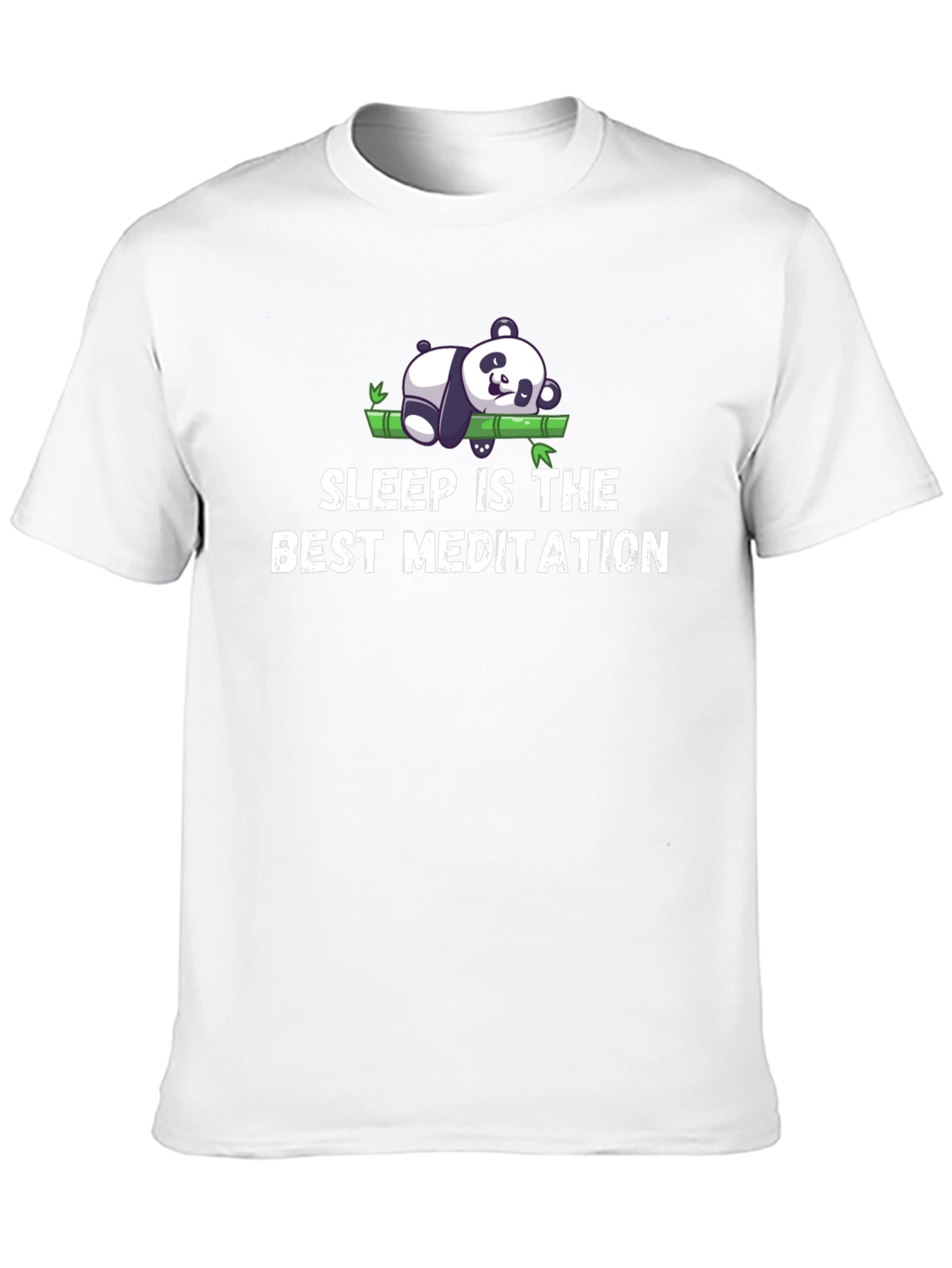 Black Sleep is the Best Meditation Black T-Shirt view 10