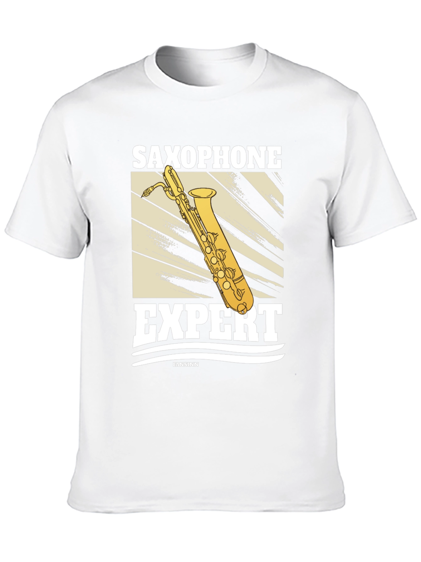 Black Saxophone Expert Graphic T-Shirt view 10