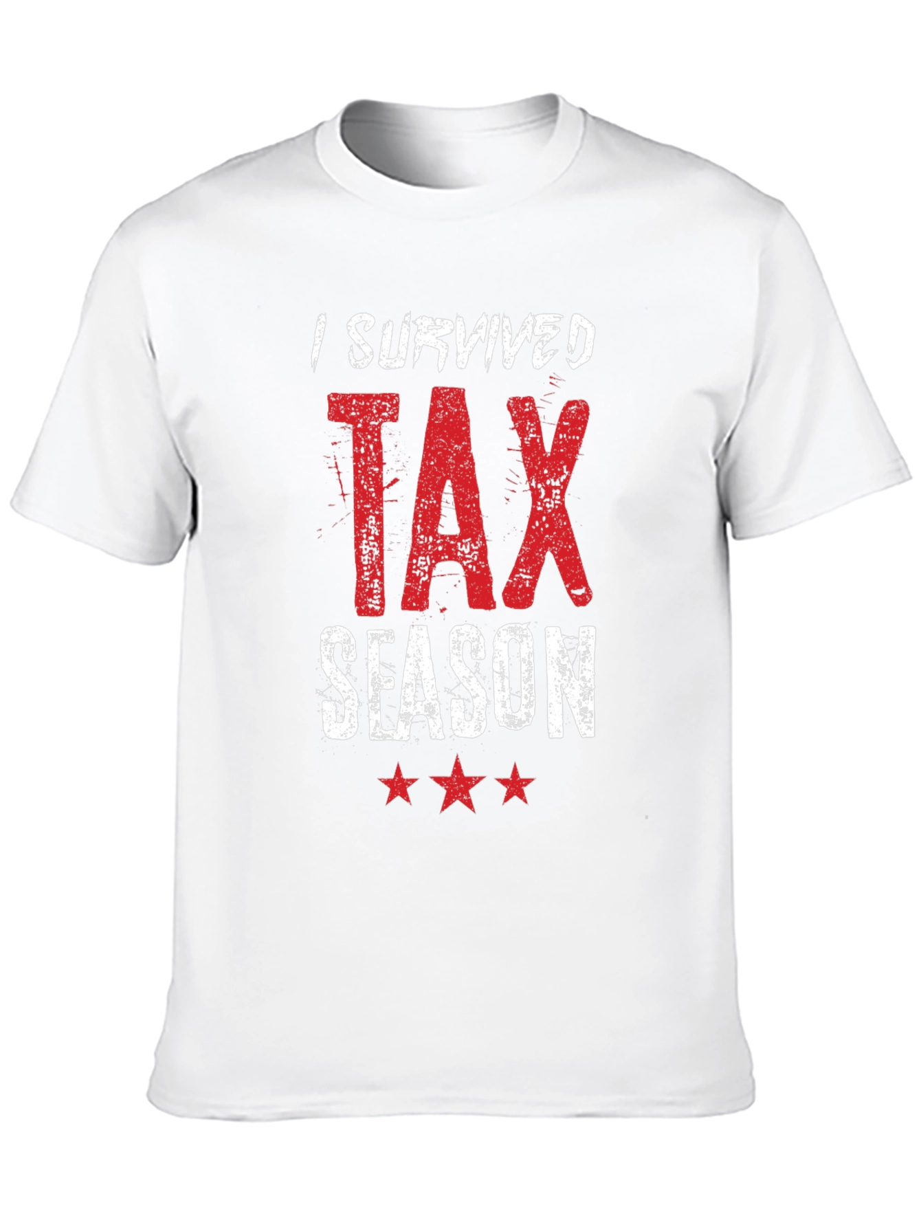 Black I Survived Tax Season T-Shirt - Black view 10