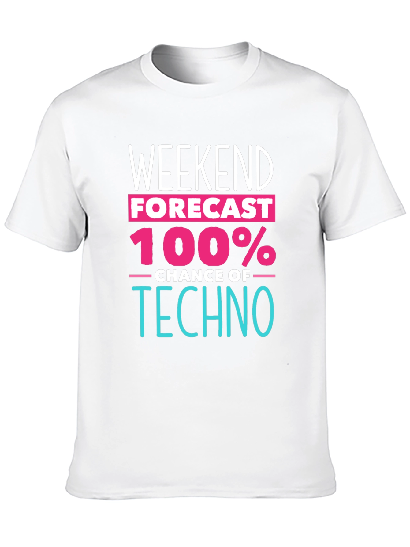 Black Weekend Forecast Techno Music T-Shirt view 10