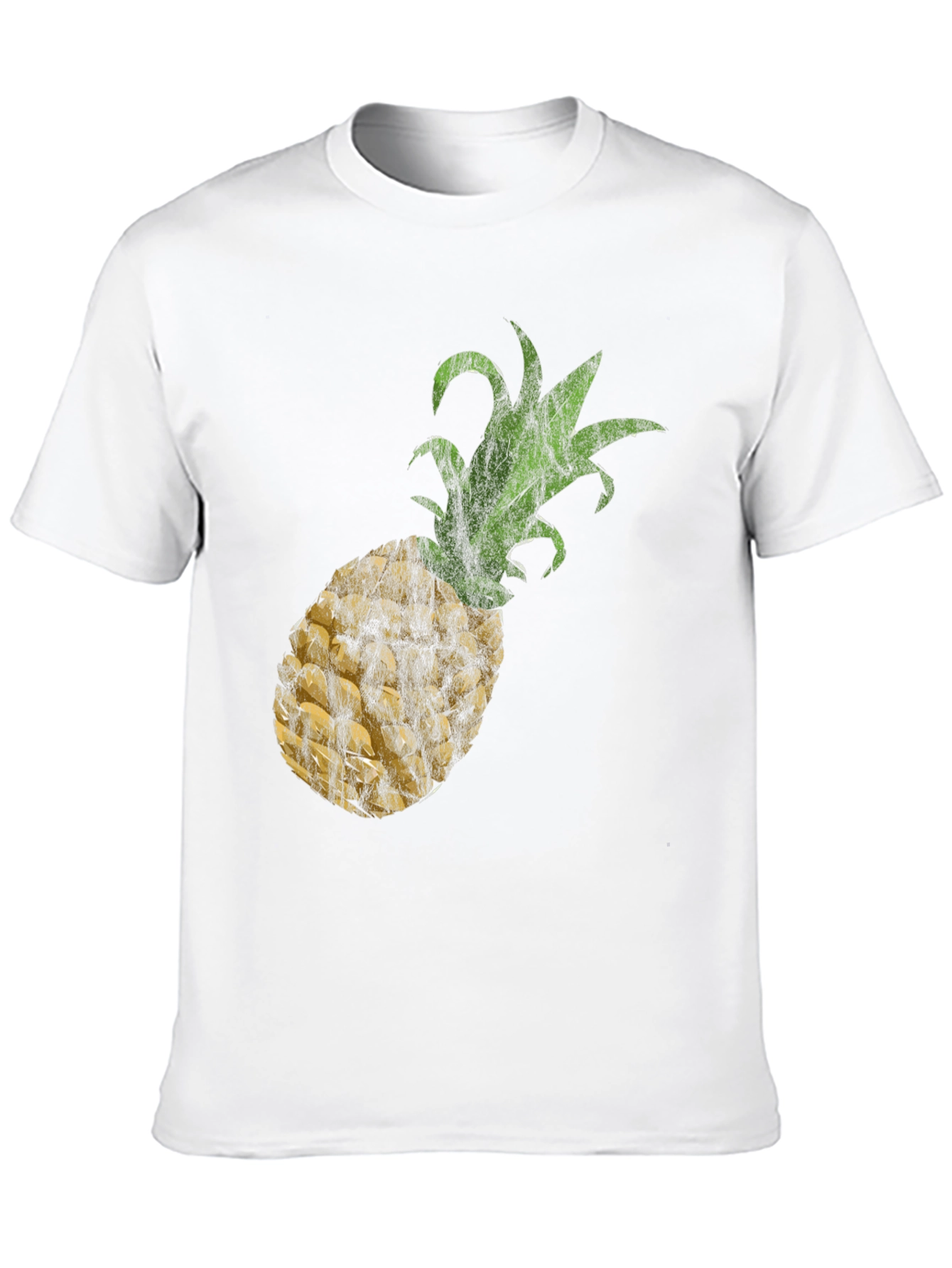 Black Pineapple Print Black Tee view 10