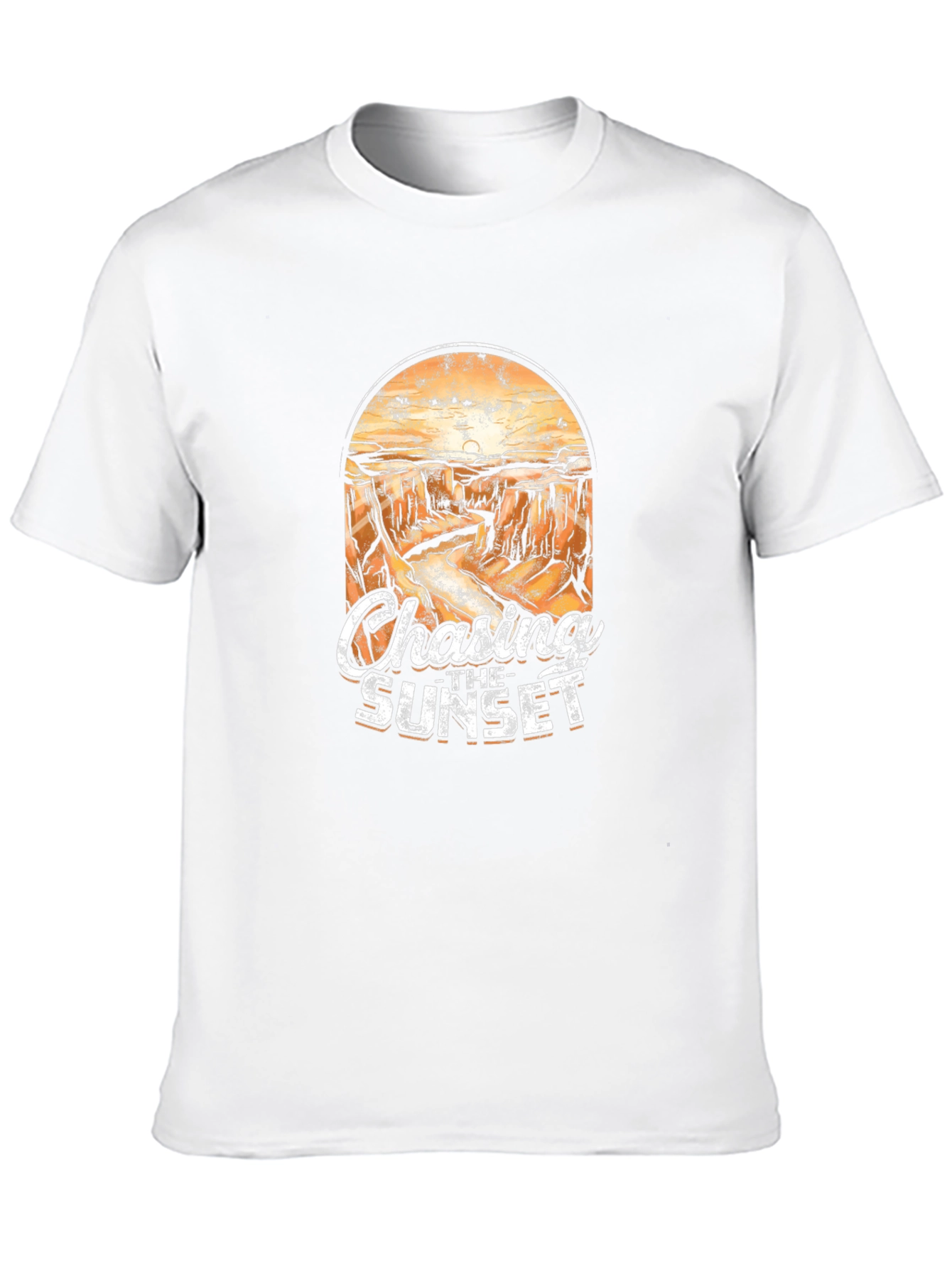 Black Chasing The Sunset Graphic T-Shirt view 10