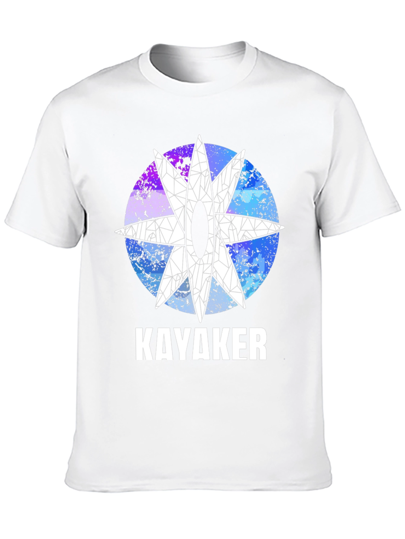 Black Kayaker Graphic T-Shirt - Unique Design view 10