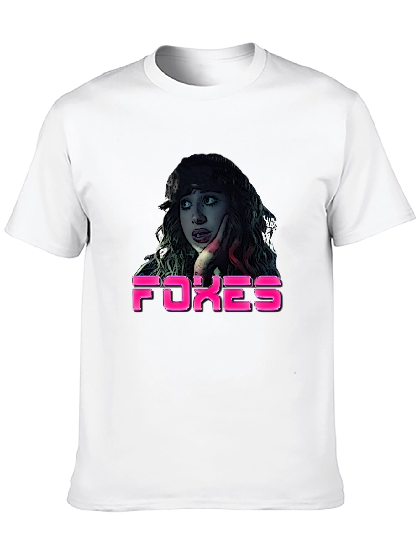 Black Foxes Graphic T-Shirt - Crew Neck, Short Sleeve view 10