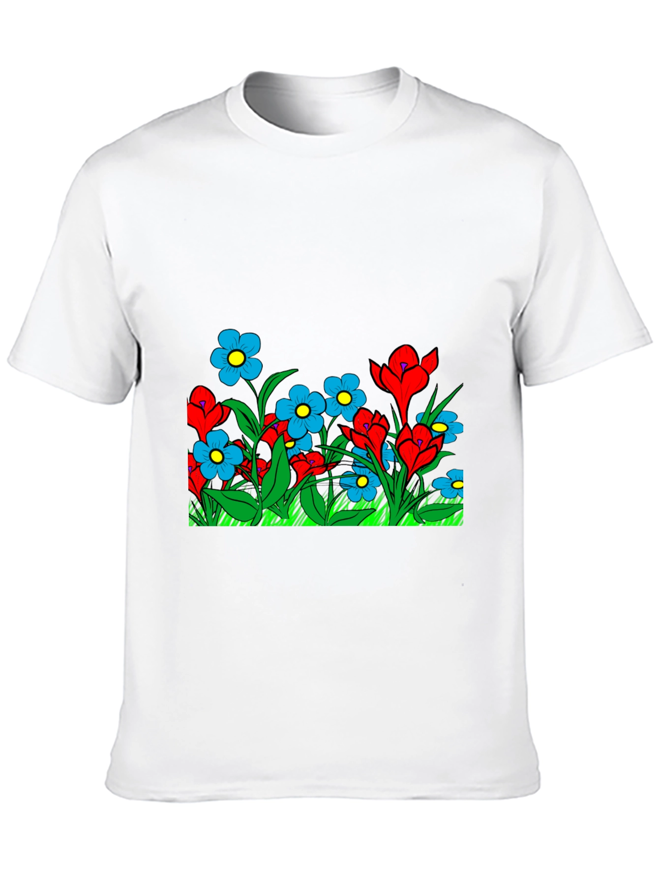 Black Floral Graphic Black T-Shirt view 10