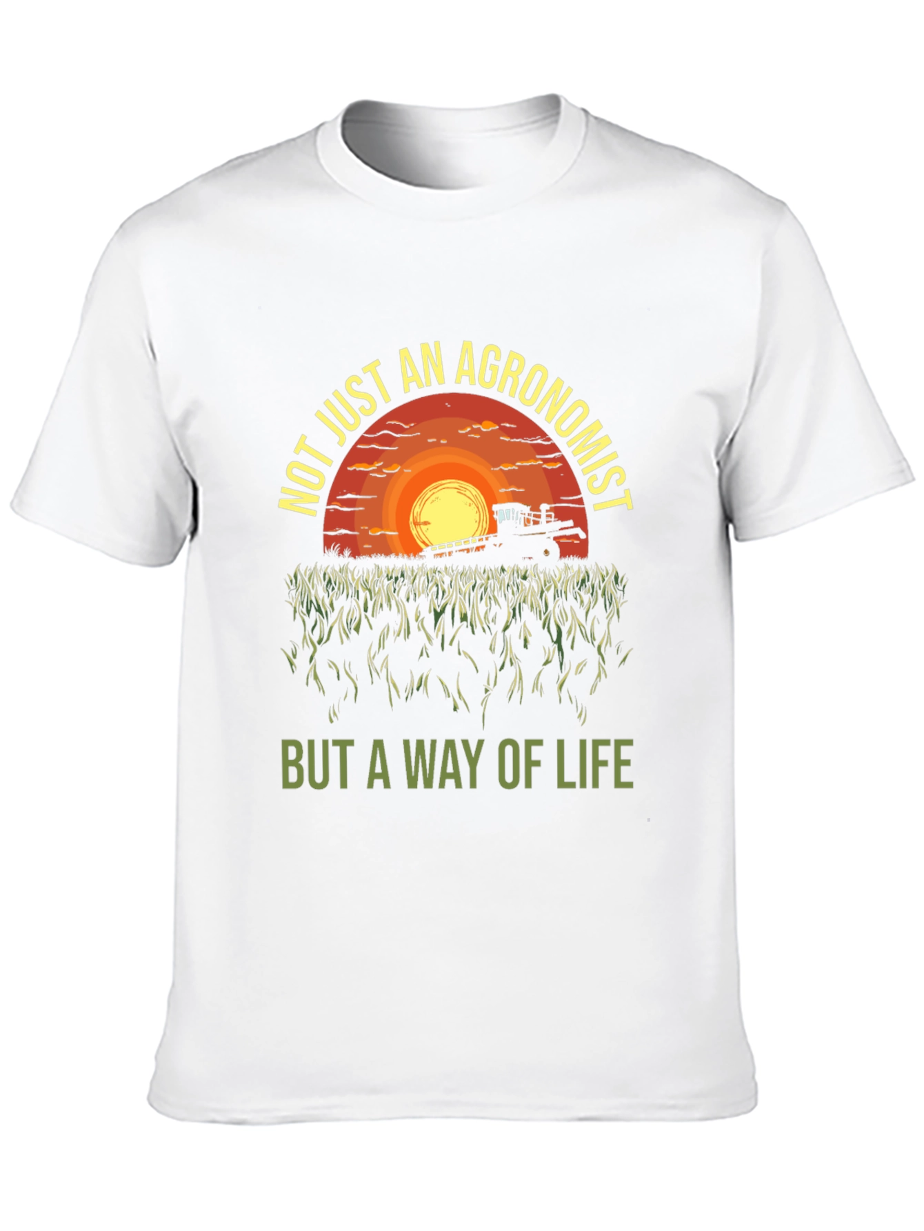 Black Agronomist Way of Life T-Shirt - Farming Sunset Tee view 10