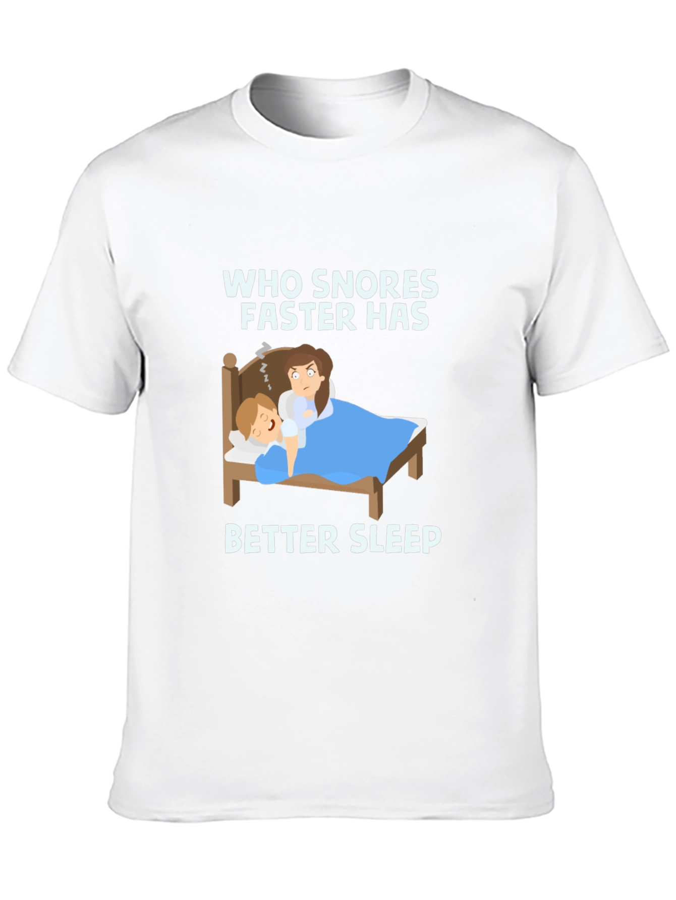 Black Funny Snoring T-Shirt - Better Sleep Design view 10