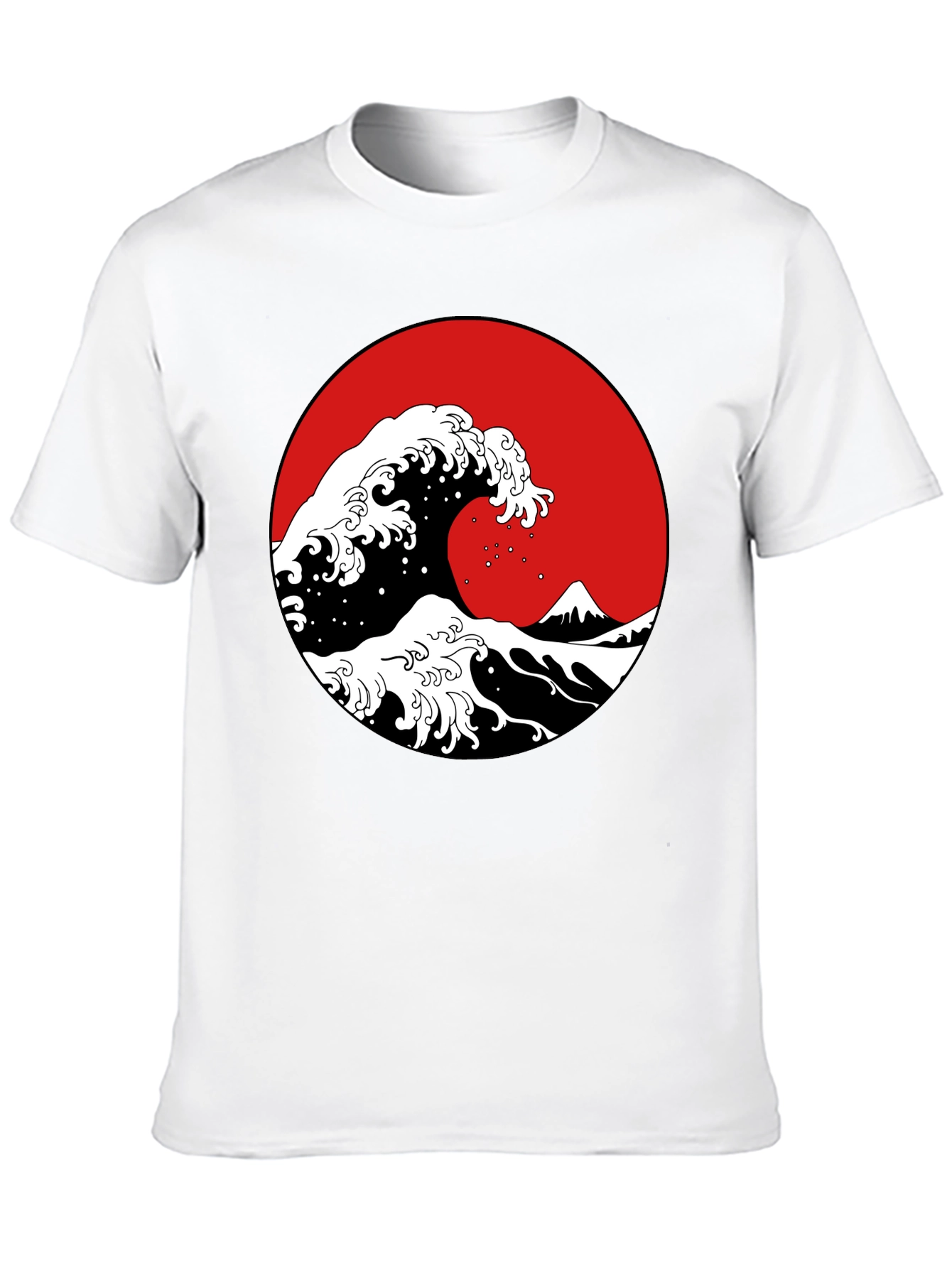 Black Great Wave Graphic Tee -  Classic Japanese Art view 10