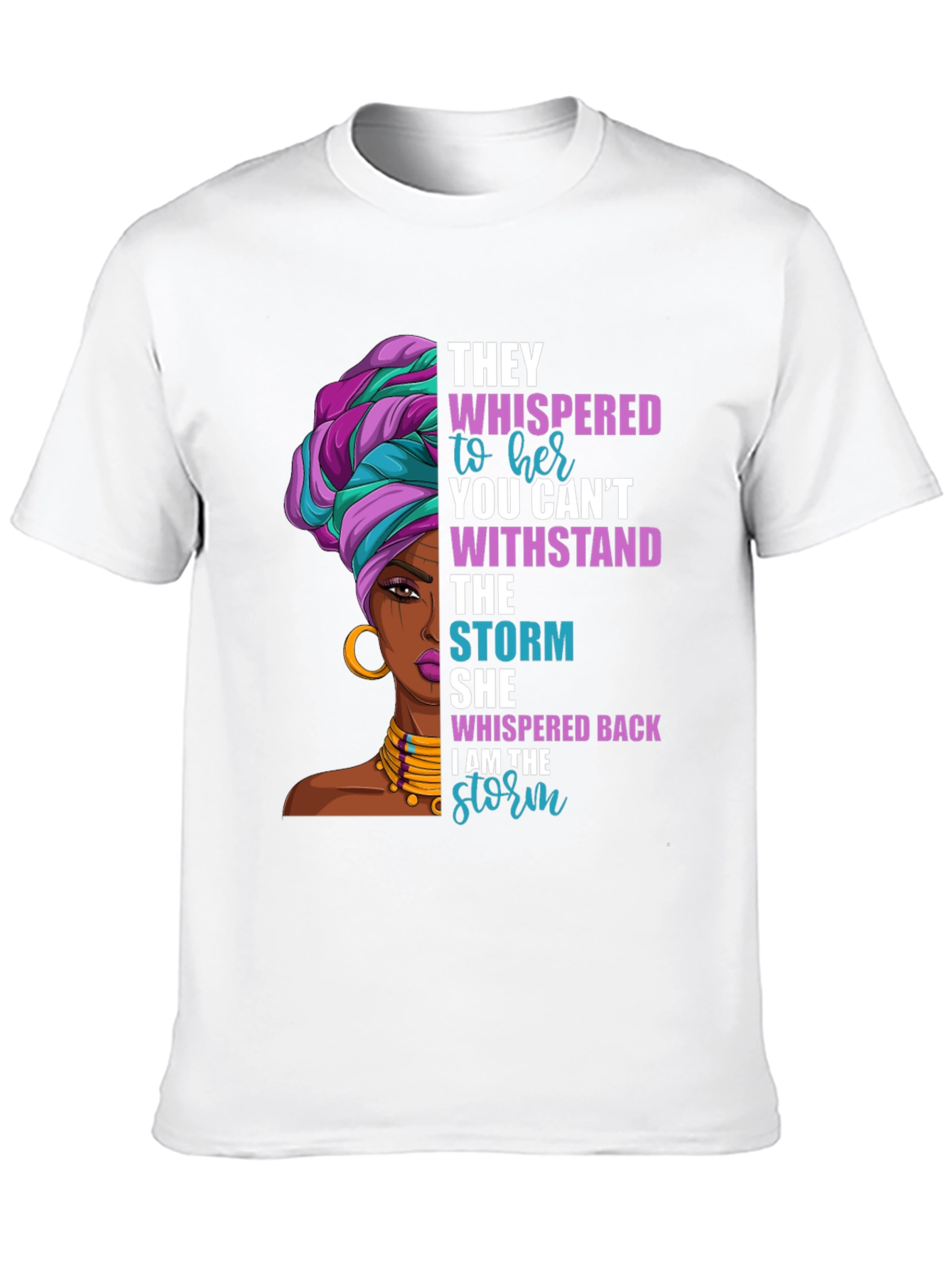 Black I Am The Storm T-Shirt view 10