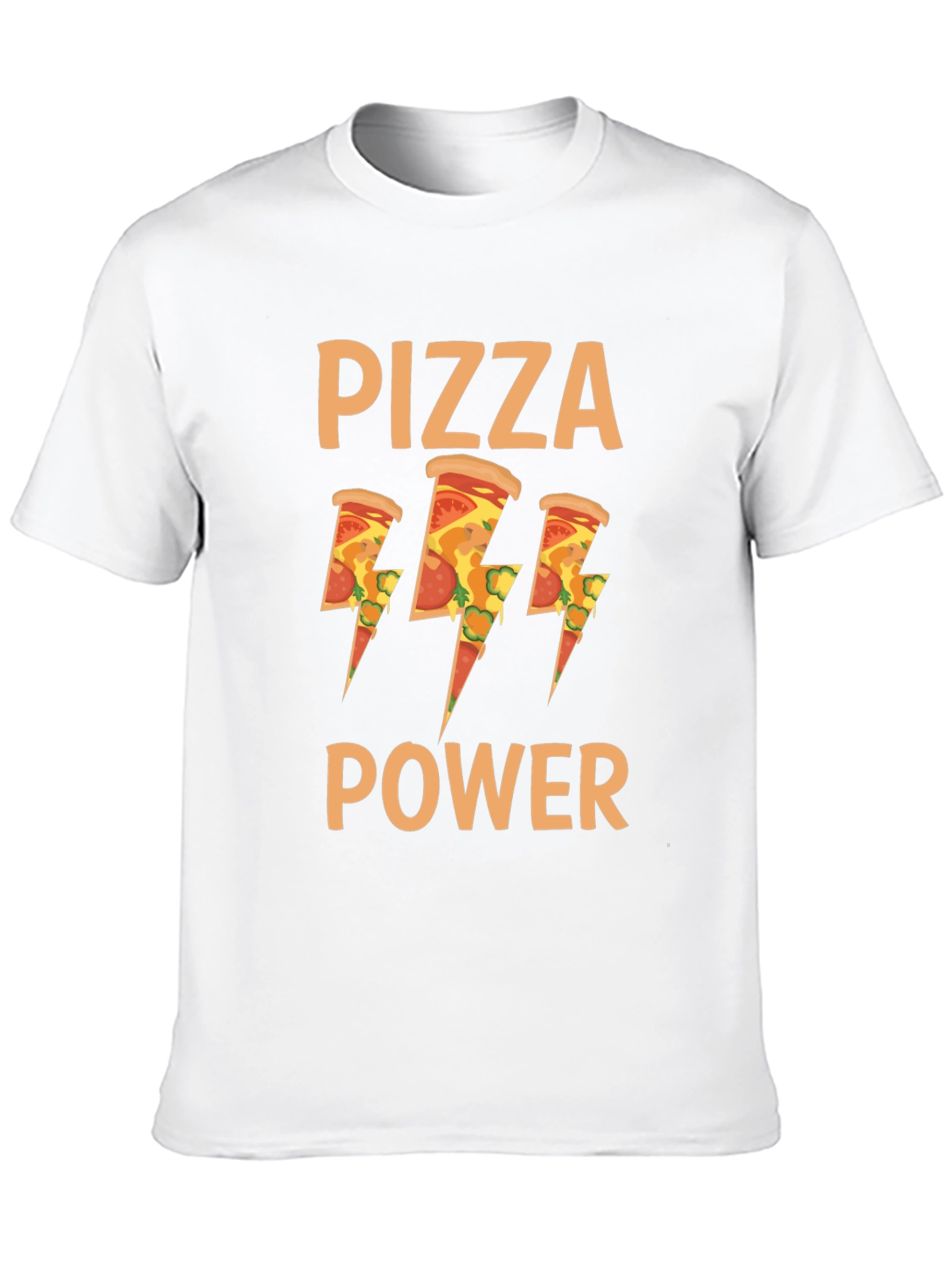 Black Pizza Power Graphic T-Shirt - Mens Black Tee view 10