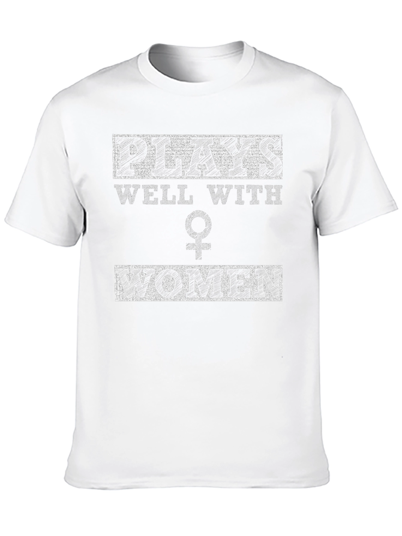 Black Plays Well With Women Graphic Tee - Black view 10