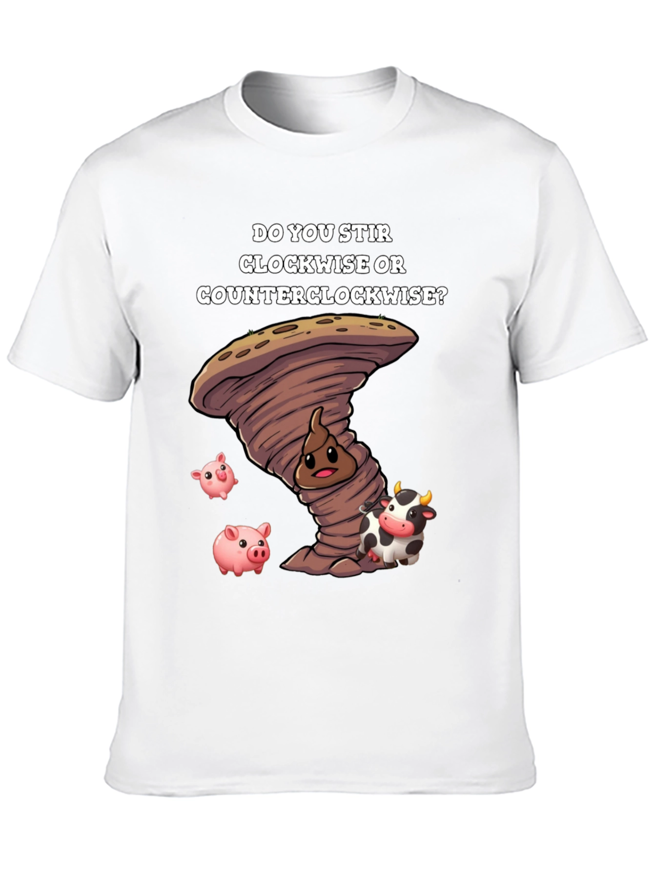 Black Do You Stir Clockwise T-Shirt view 10